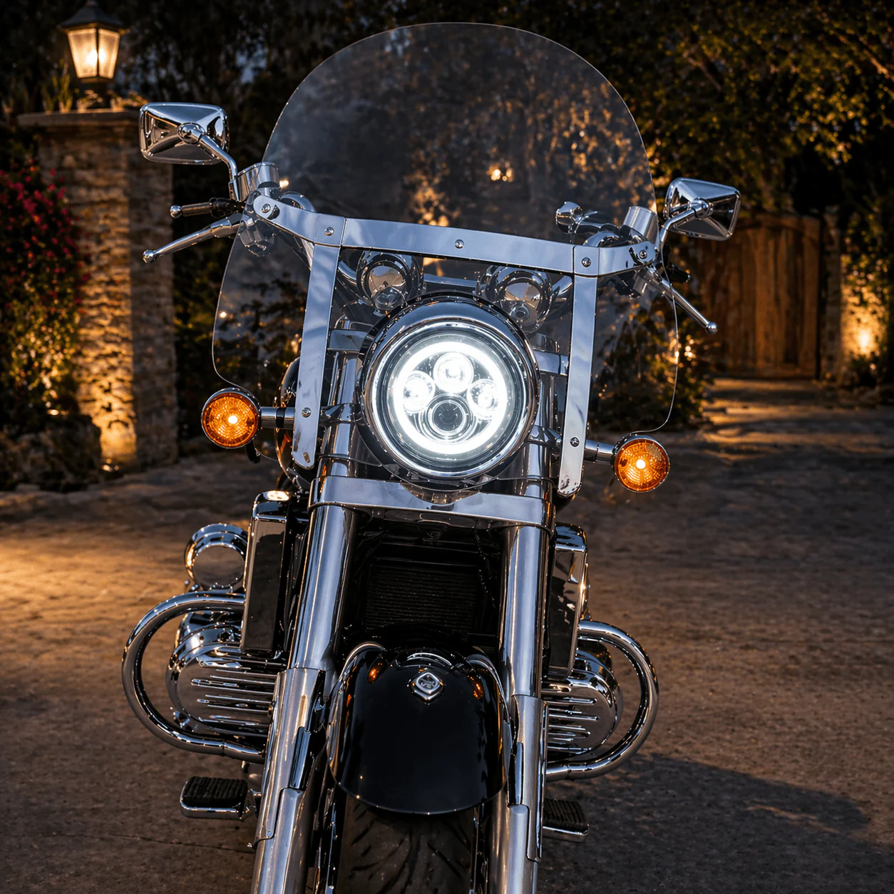 Eagle Lights 1997-2003 Honda Valkyrie Round Projection LED 7" Headlight and 4.5" Passing Lights - Image 6