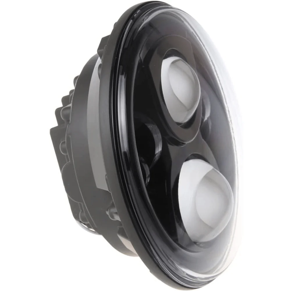 Eagle Lights 7" LED Headlight for Harley-Davidson® and Indian® Motorcycles - Black / Generation II - Image 7