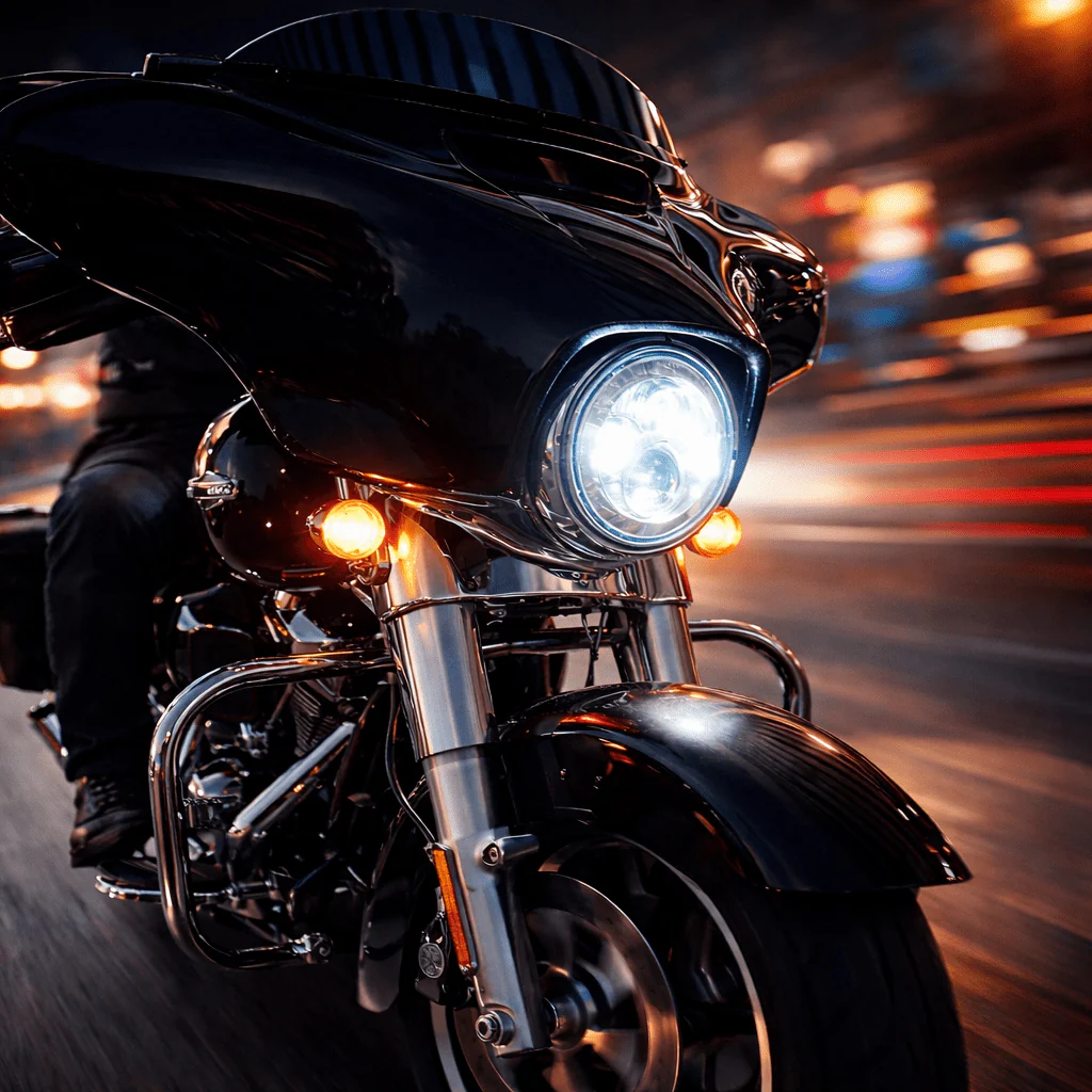 Eagle Lights 7" LED Headlight for Harley-Davidson® and Indian® Motorcycles - Generation I / Chrome Kit - Image 4