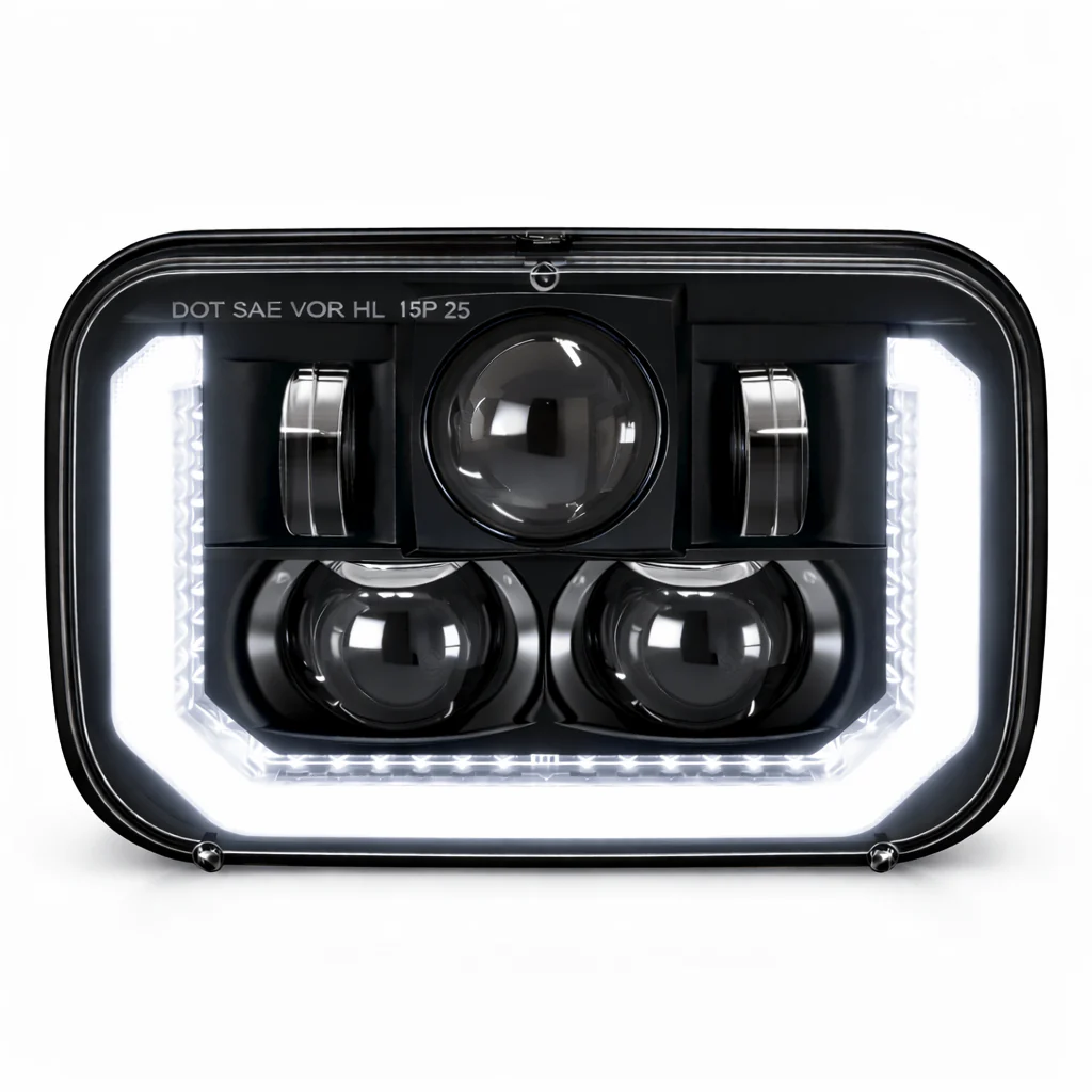Eagle Lights ArcLine 5x7 LED Headlight Pair for Chevrolet, GMC, Ford Trucks and Vans - Replaces H6054 - Image 3