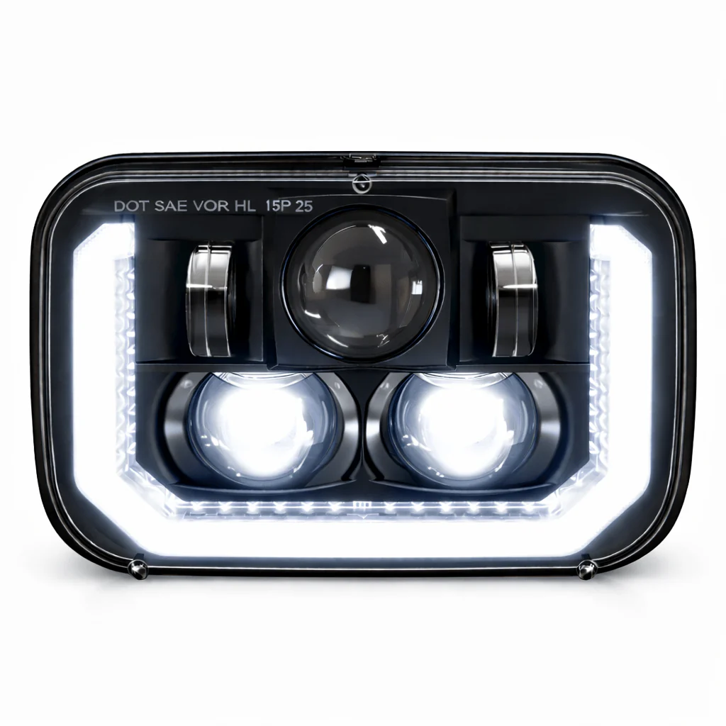 Eagle Lights ArcLine 5x7 LED Headlight Pair for Chevrolet, GMC, Ford Trucks and Vans - Replaces H6054 - Image 5