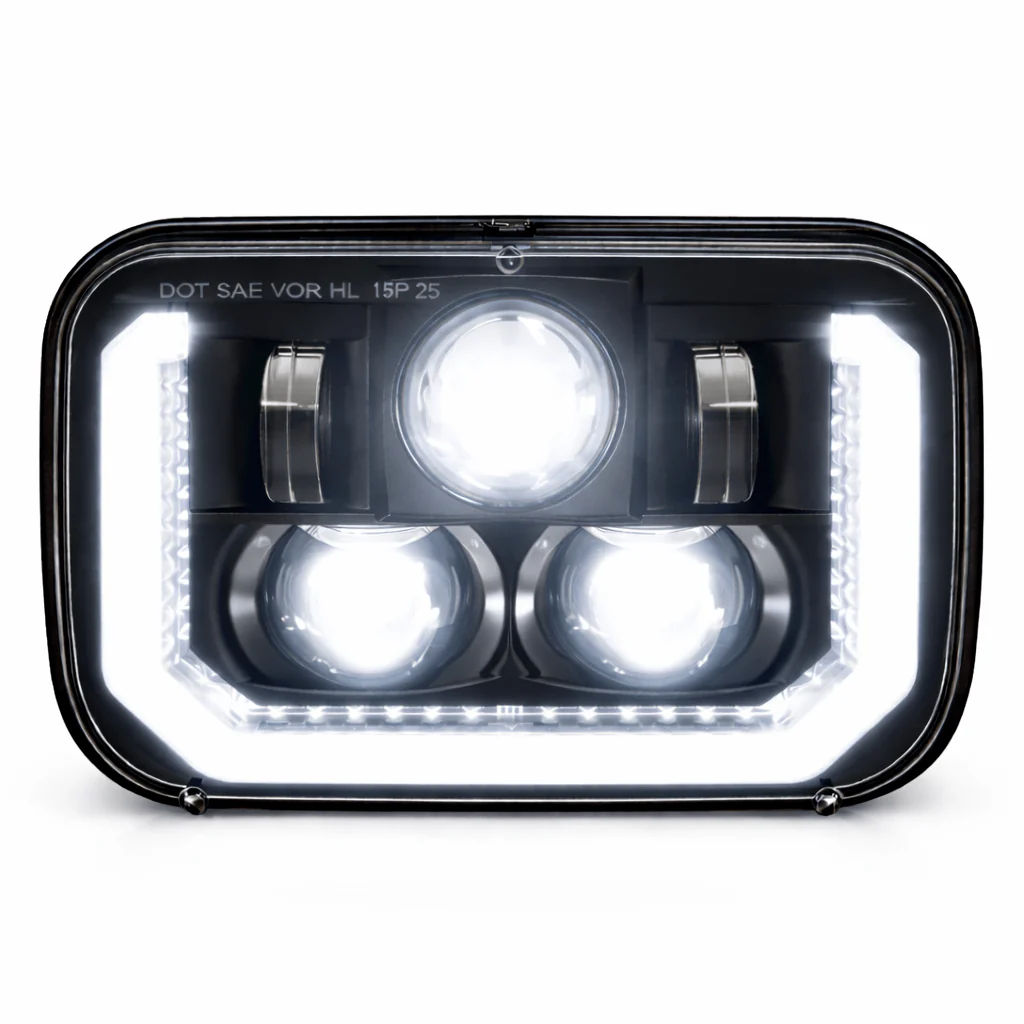 Eagle Lights ArcLine 5x7 LED Headlight Pair for Chevrolet, GMC, Ford Trucks and Vans - Replaces H6054 - Image 6