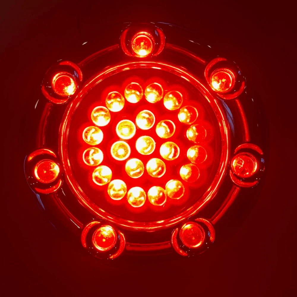 Eagle Lights Infinity Beam 2” Rear LED Turn Signals with LED Ring Covers for Harley-Davidson® - Rear 1156 / Red LEDs - Image 7