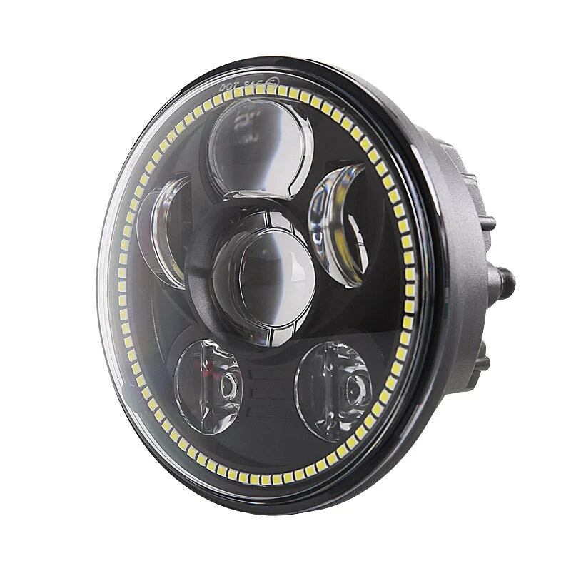 Eagle Lights 5 3/4" Adjustable LED Headlight with Halo Ring for 2010 - Current Honda Shadow Aero, Phantom, Fury, Sabre, Stateline, Interstate VT1300 Models and VTX Models - Image 4