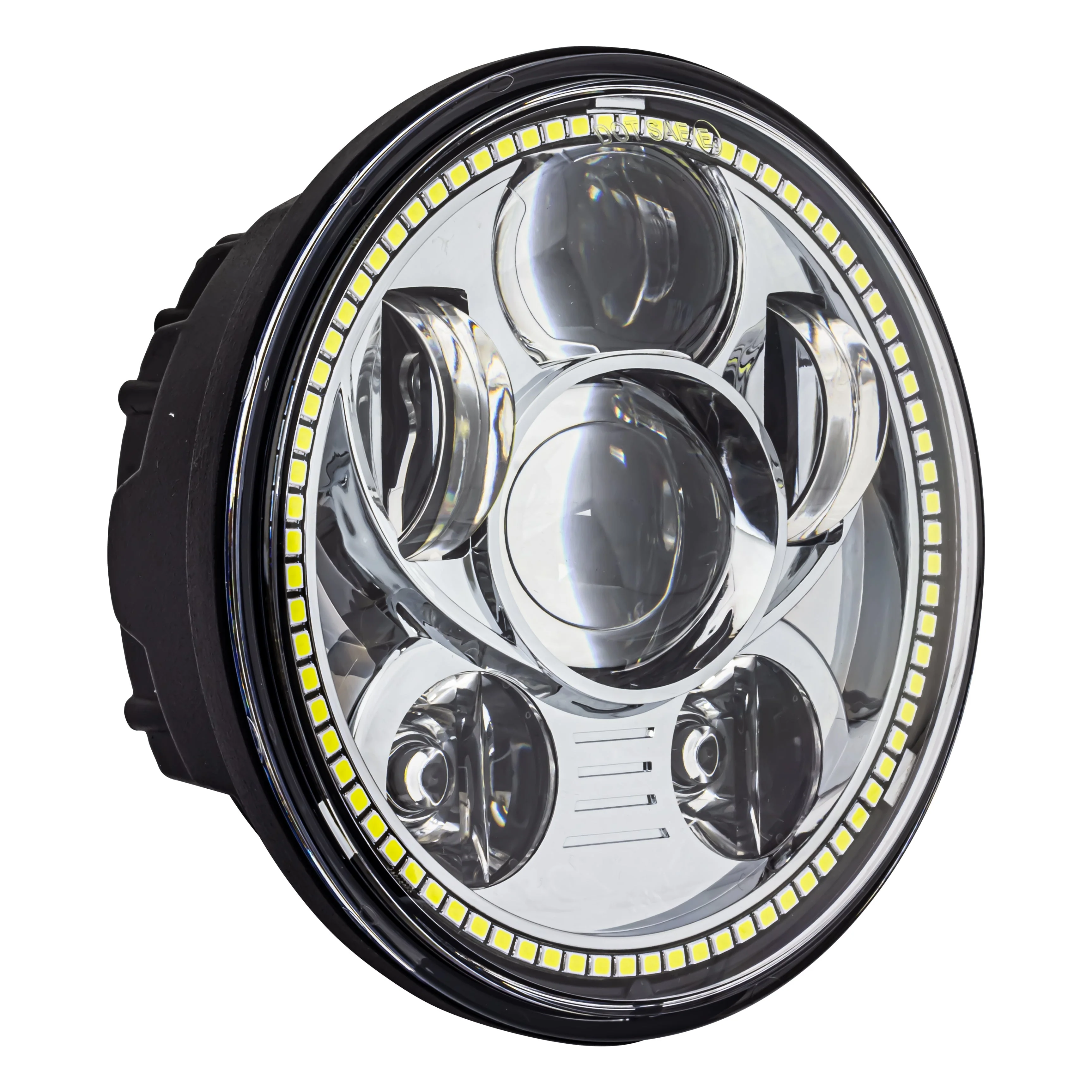 Eagle Lights 5 3/4" Adjustable LED Headlight with Halo Ring for 2010 - Current Honda Shadow Aero, Phantom, Fury, Sabre, Stateline, Interstate VT1300 Models and VTX Models - Image 6