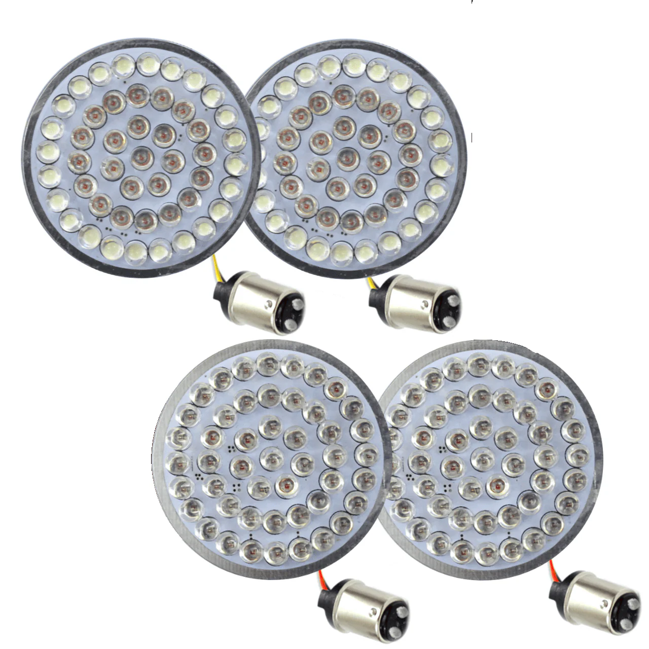 Eagle Lights 2” LED Turn Signal, Running and Brake Light Kit for Harley-Davidson® Motorcycles- Generation I / 1157 Front / 1157 Rear - Image 3