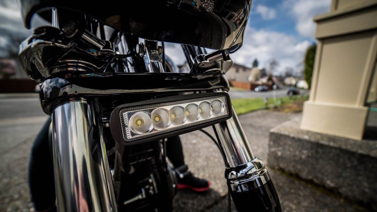 Eagle Lights Elite Series 6" LED Light Bar with Plug and Play Harness for Harley-Davidson® Softail and Dyna Models - 2500Lm, Flood Pattern - Harness Included - Image 4