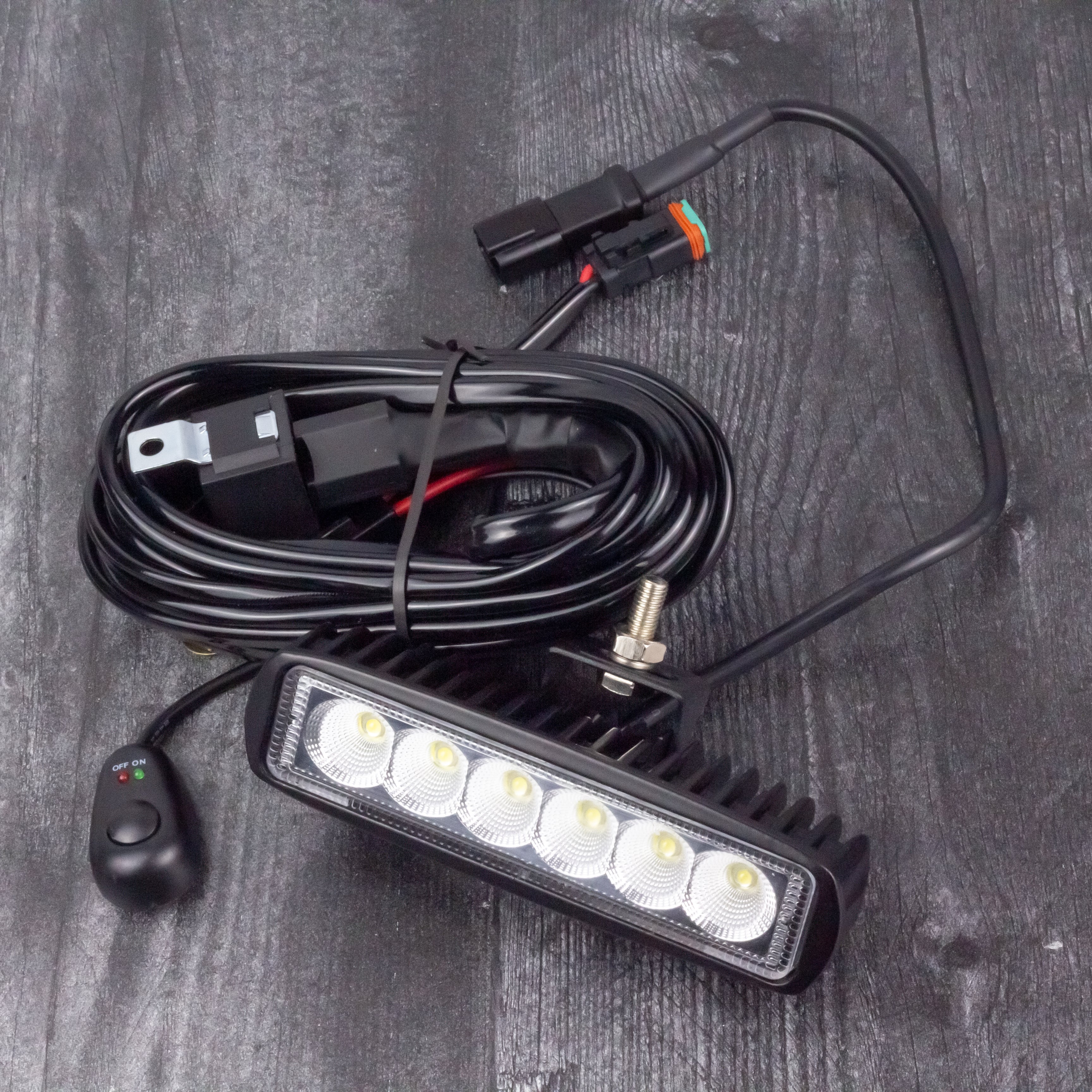 Eagle Lights Elite Series 6" LED Light Bar with Plug and Play Harness for Harley-Davidson® Softail and Dyna Models - 2500Lm, Flood Pattern - Harness Included - Image 6