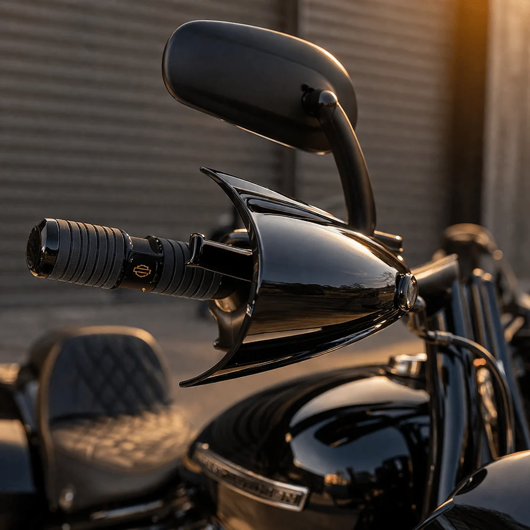 Eagle Lights HANDSHIELD Club Style Hand Guards for 2000 - 2013 Harley-Davidson® Softail Models - Image 2