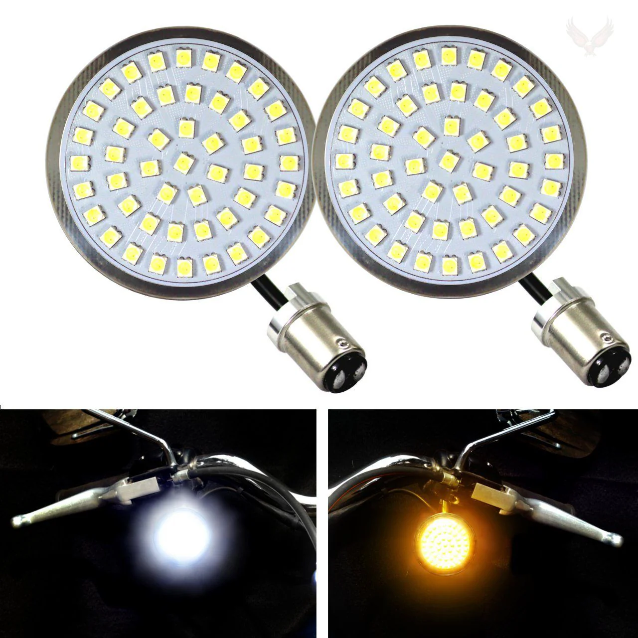 Eagle Lights LED Generation II Front and Halo Rear LED Turn Signals Kit for Harley-Davidson® Motorcycles - Front 1157 Base / Rear 1157 Base - Image 5