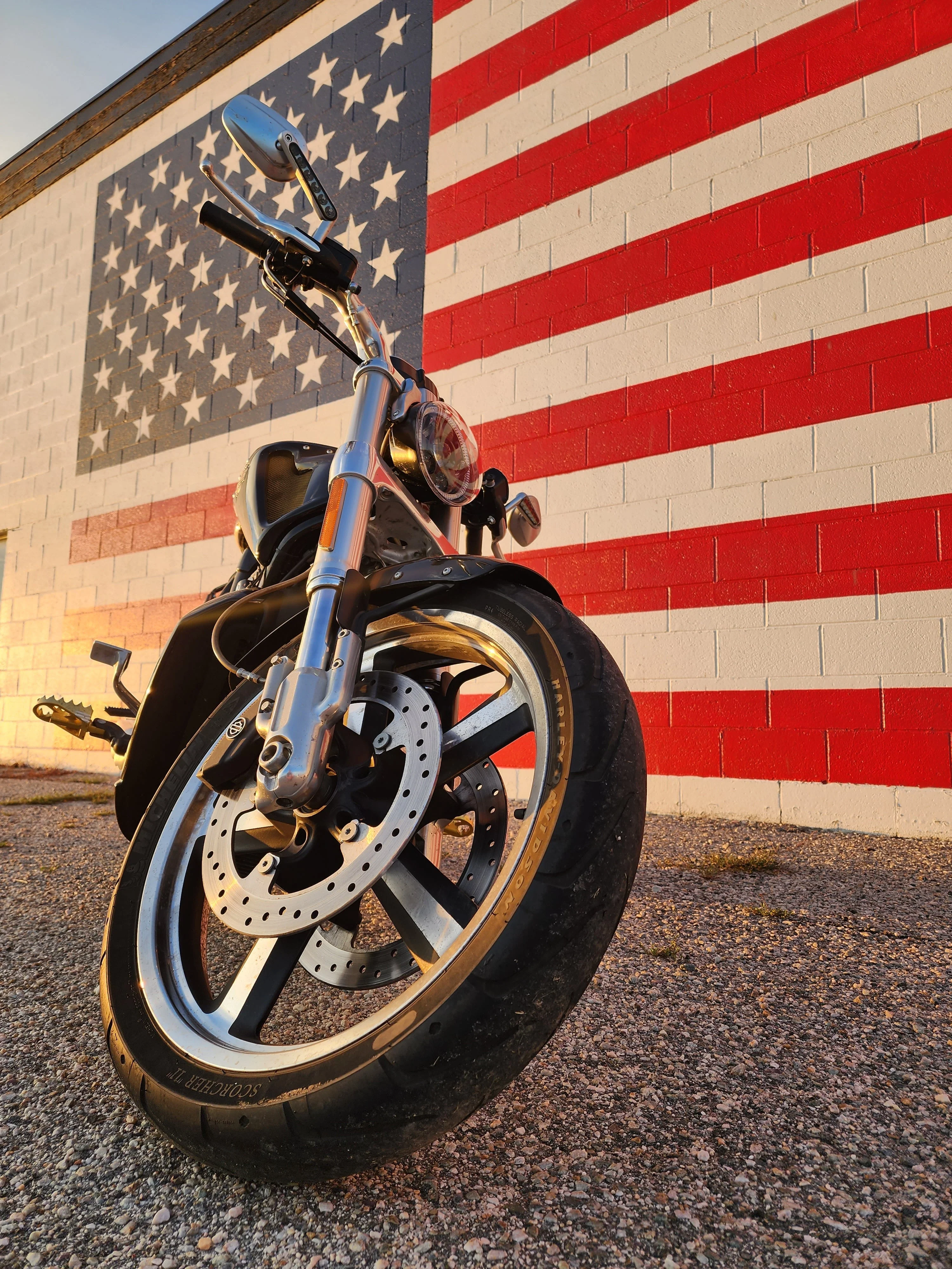 Eagle Lights V-Rod / Street Rod LED Projection Headlight with Halo Ring - Image 6
