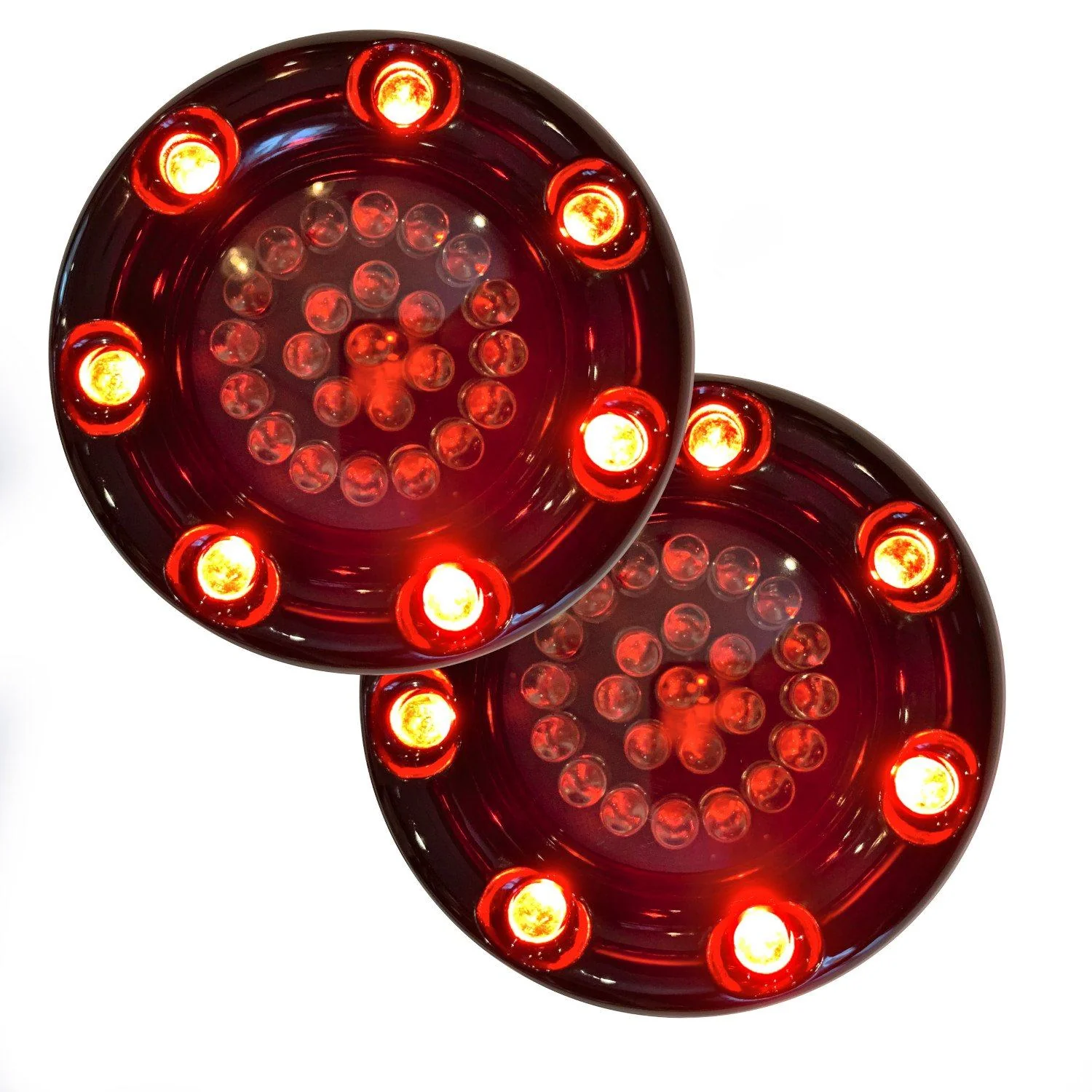 Eagle Lights Infinity Beam 2” Rear LED Turn Signals w/ Running and Brake Lights LED Ring Covers for Harley-Davidson® - Rear 1157 / Red LEDs - Image 13
