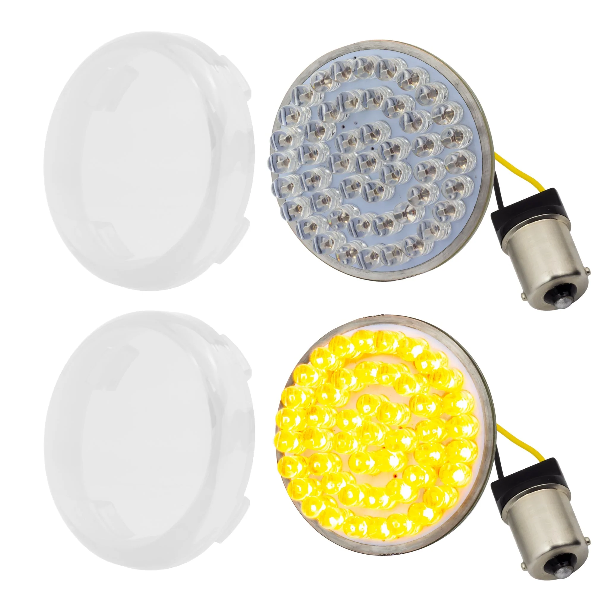 Eagle Lights 2" Rear LED Turn Signals for Harley-Davidson® Motorcycles- Generation I / 1156 Base / Amber - Image 10