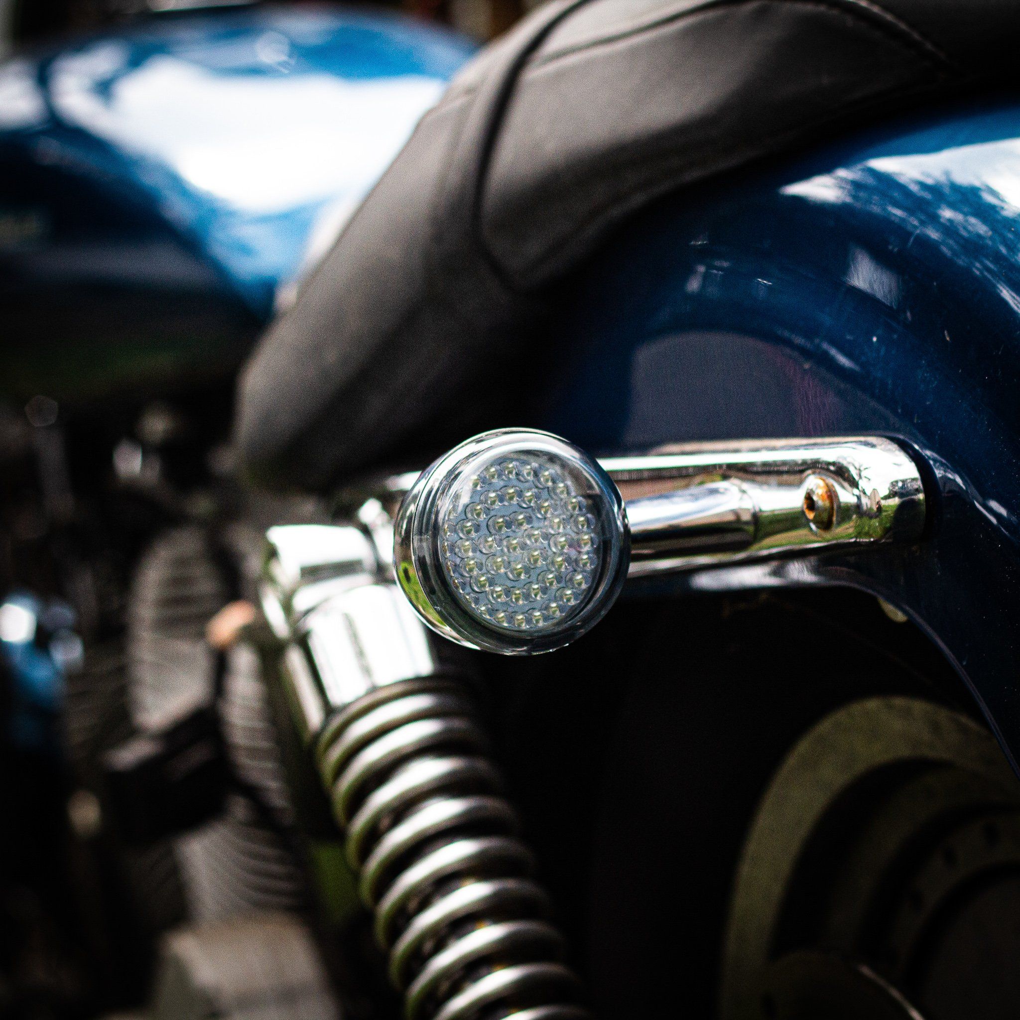 Eagle Lights 2" Rear LED Turn Signals for Harley-Davidson® Motorcycles- Generation I / 1156 Base / Amber - Image 9