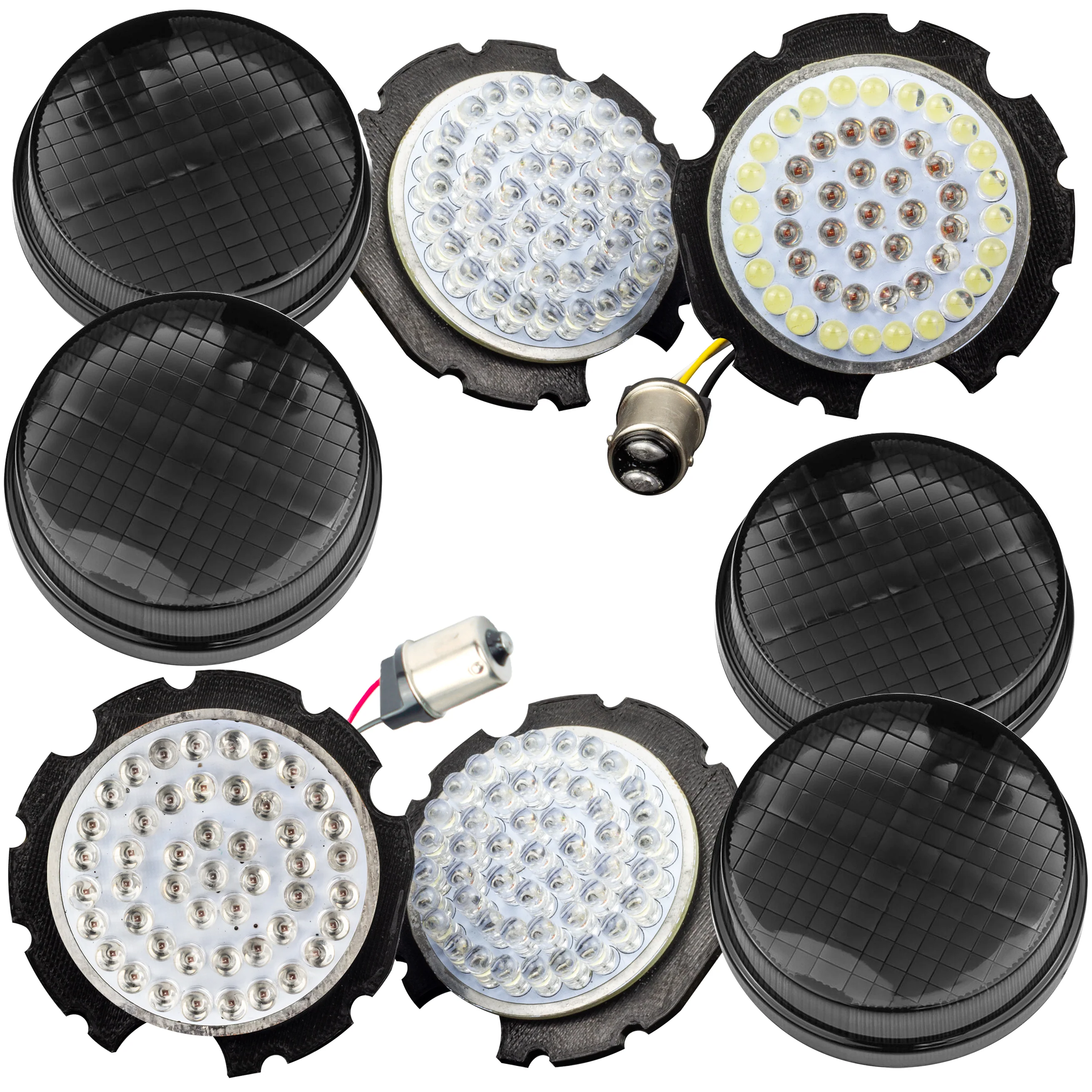 Eagle Lights 2” Front and Rear LED Turn Signal and Running Light Kit for Honda VTX and Valkyrie - Generation I / 1157 Front / 1156 Amber Rear - Image 11