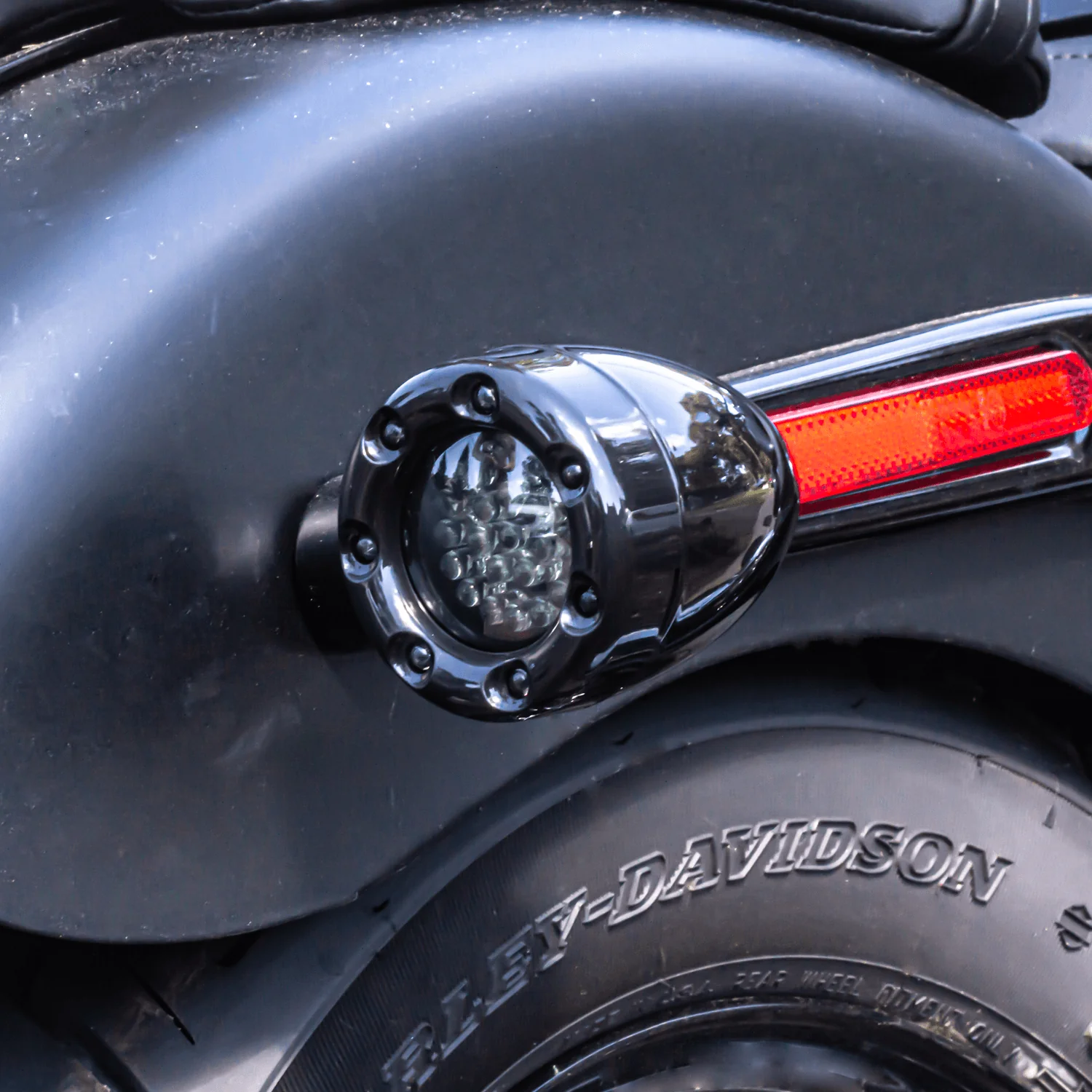 Eagle Lights 2” Infinity Beam Front and Rear (1157) LED Turn Signal Kit w/ Running LED Light Ring Covers for Harley-Davidson® Motorcycles - Image 10