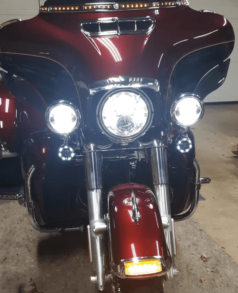 Eagle Lights 2” Infinity Beam Front and Rear (1157) LED Turn Signal Kit w/ Running LED Light Ring Covers for Harley-Davidson® Motorcycles - Image 19