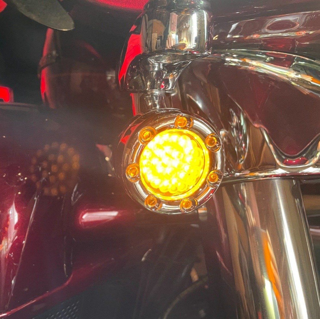 Eagle Lights 2” Infinity Beam Front and Rear (1157) LED Turn Signal Kit w/ Running LED Light Ring Covers for Harley-Davidson® Motorcycles - Image 22