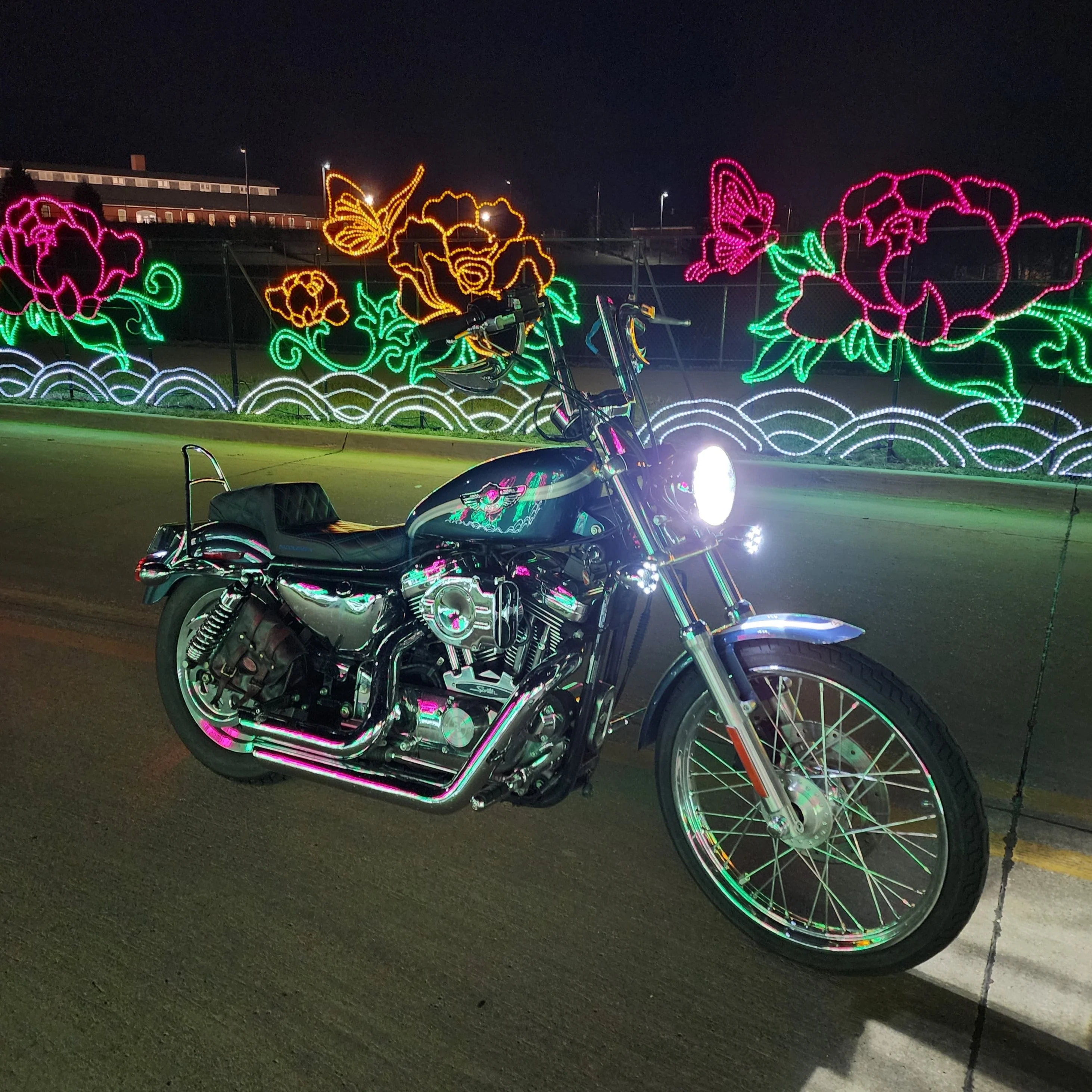 Eagle Lights 2” Infinity Beam Front and Rear (1157) LED Turn Signal Kit w/ Running LED Light Ring Covers for Harley-Davidson® Motorcycles - Image 3