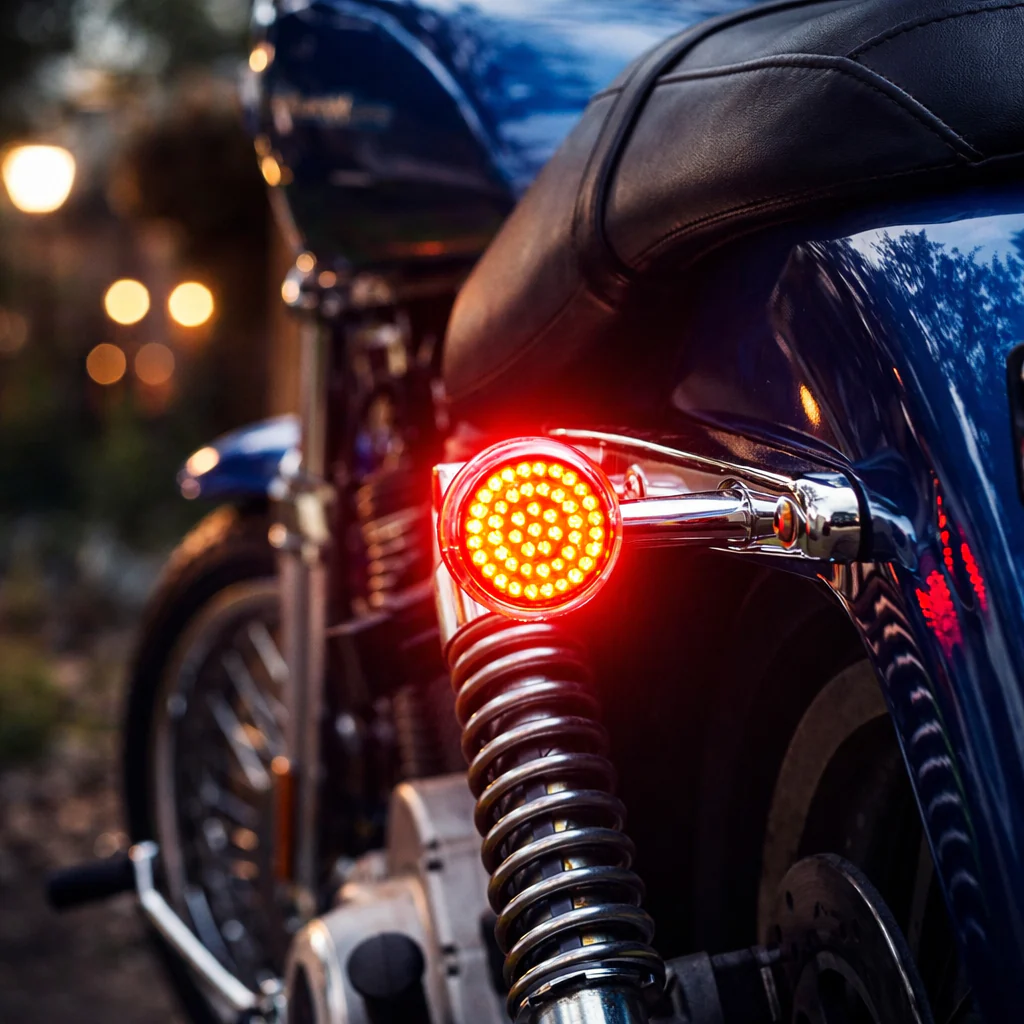 Eagle Lights 2” LED Turn Signal and Running Light Kit for Harley-Davidson® Motorcycles- Generation I / 1157 Front / 1156 Red Rear - Image 5