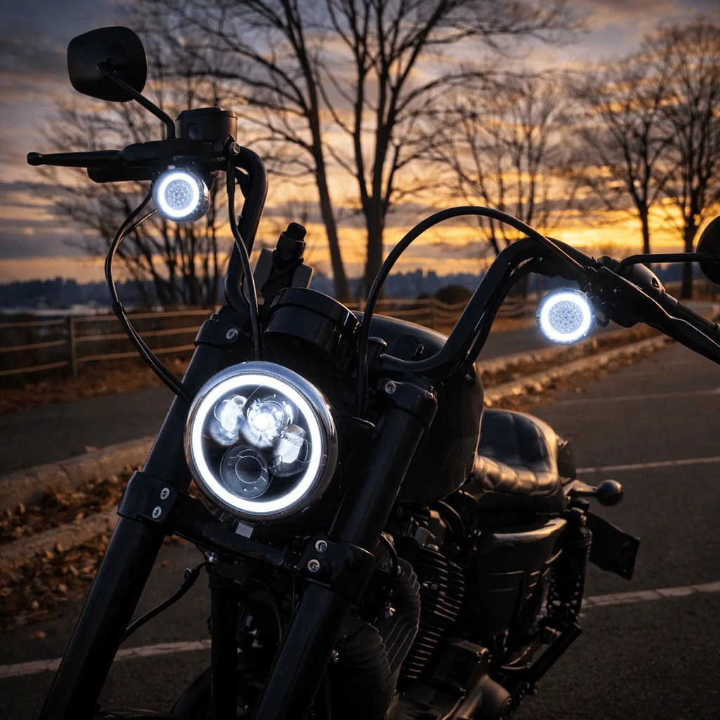 Eagle Lights 2” LED Turn Signal and Running Light Kit for Harley-Davidson® Motorcycles- Generation I / 1157 Front / 1156 Red Rear - Image 6