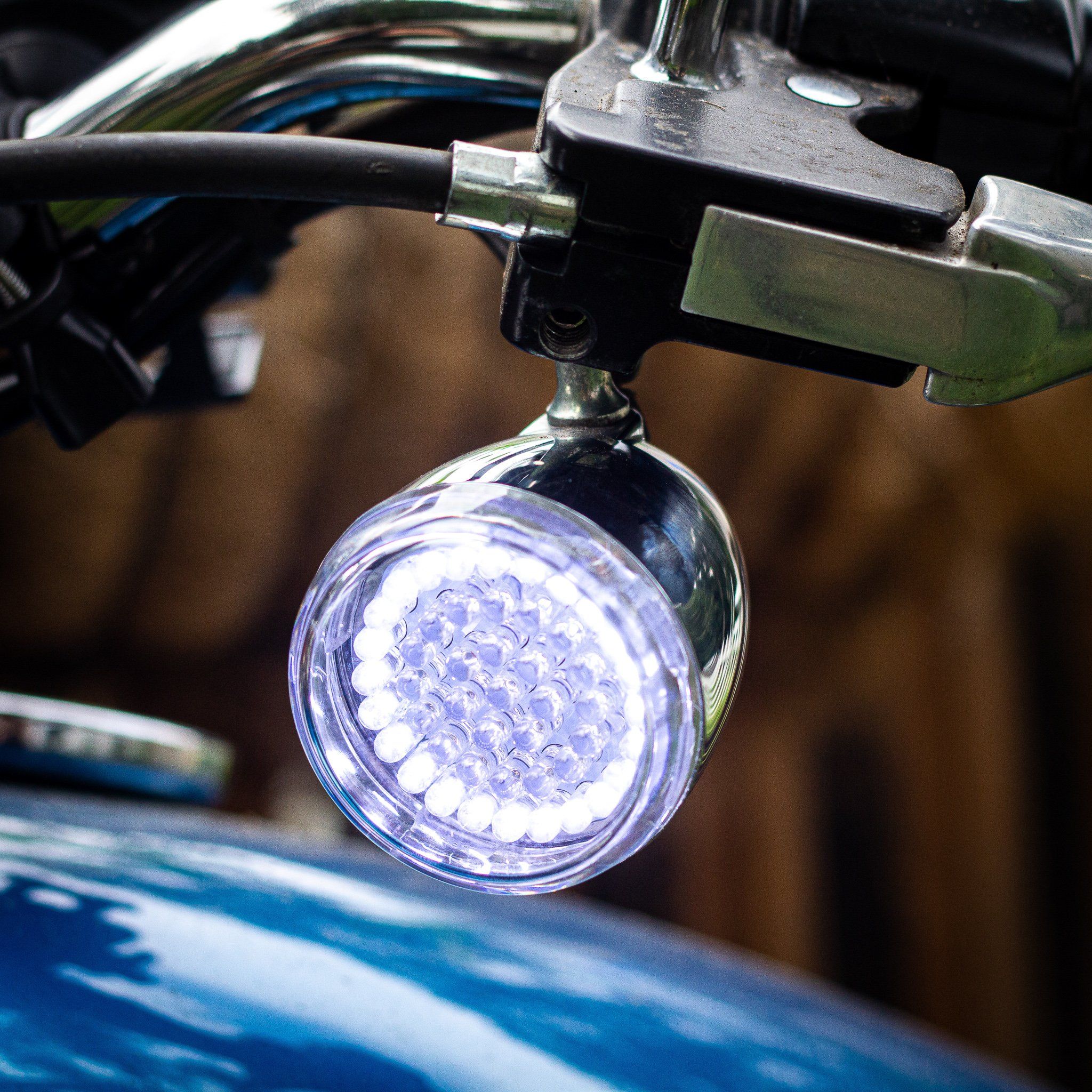 Eagle Lights 2” LED Turn Signal and Running Light Kit for Harley-Davidson® Motorcycles - Generation I / 1157 Front / 1156 Amber Rear - Image 9