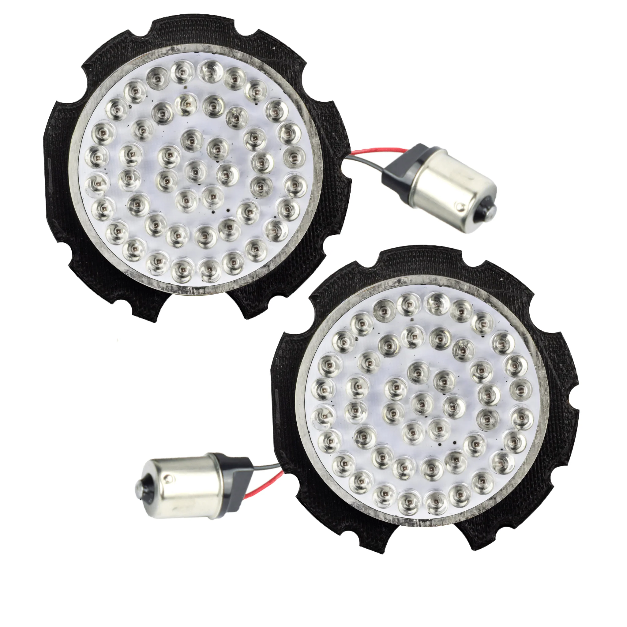 Eagle Lights 2" Rear LED Turn Signals for Honda VTX - Generation I / 1156 Base / Amber - Image 3
