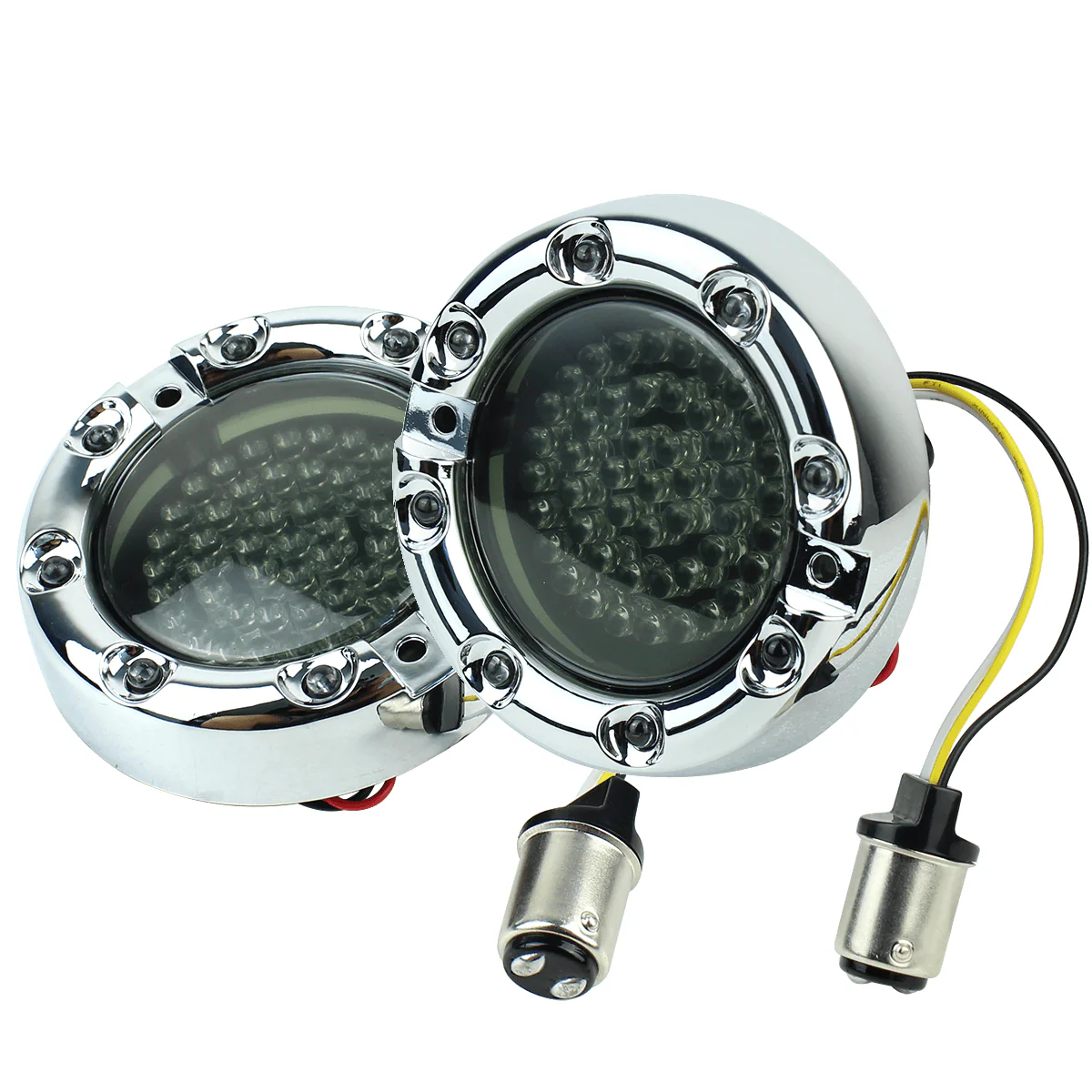 Eagle Lights 3 1/4” Infinity Beam Front LED Turn Signals with Running LED Light Ring for Harley-Davidson® Motorcycles - Image 4