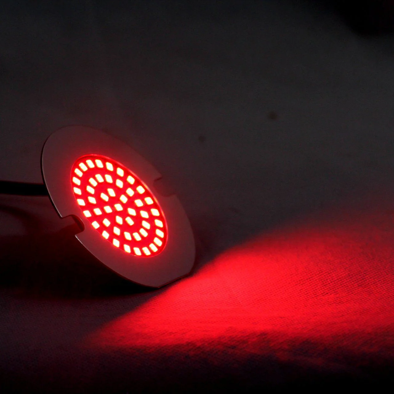 Eagle Lights Midnight Edition 3 1/4" LED Rear Turn Signals For Harley-Davidson® Motorcycles - Flat Style / 1156 Base / Red - Image 3