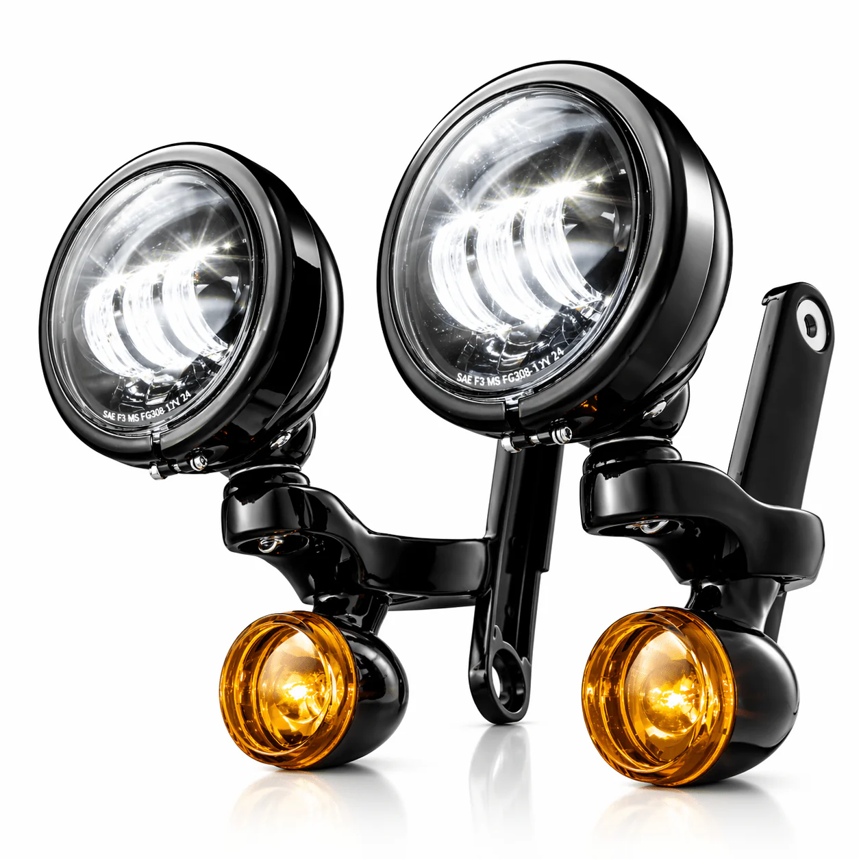 Eagle Lights 4.5" LED Spot Lights and Hardware for Harley-Davidson® Street Glide and Electra Glide - Image 2
