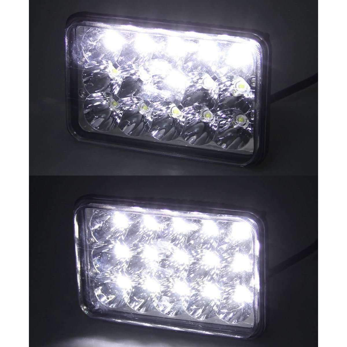 Eagle Lights 4x6 45W LED Headlights Sealed Beam Replacement for H4651 H4652 H4656 H4666 H6545 and more - 2 Pieces - Image 6