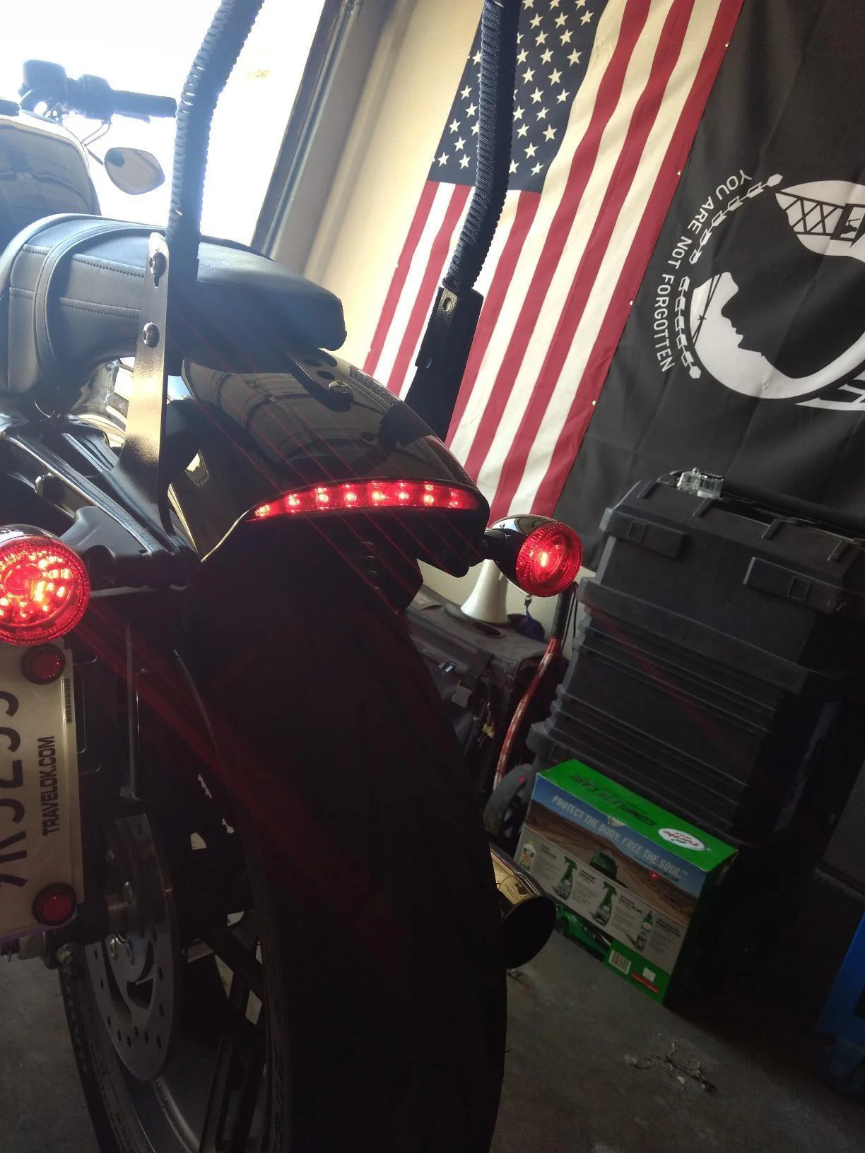 Eagle Lights 5-3/4" (5.75") Round Harley LED Headlight and Red LED Taillight Conversion / Upgrade Kit for Harley Sportster / Dyna - Image 5