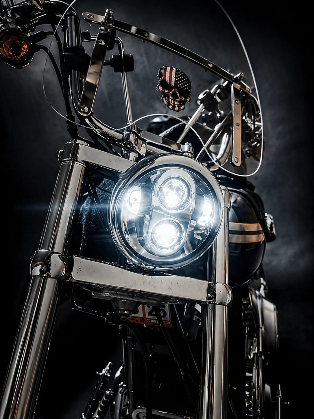 Eagle Lights 5 3/4" LED Headlight For Harley-Davidson® and Indian Motorcycles - Generation II - Image 6
