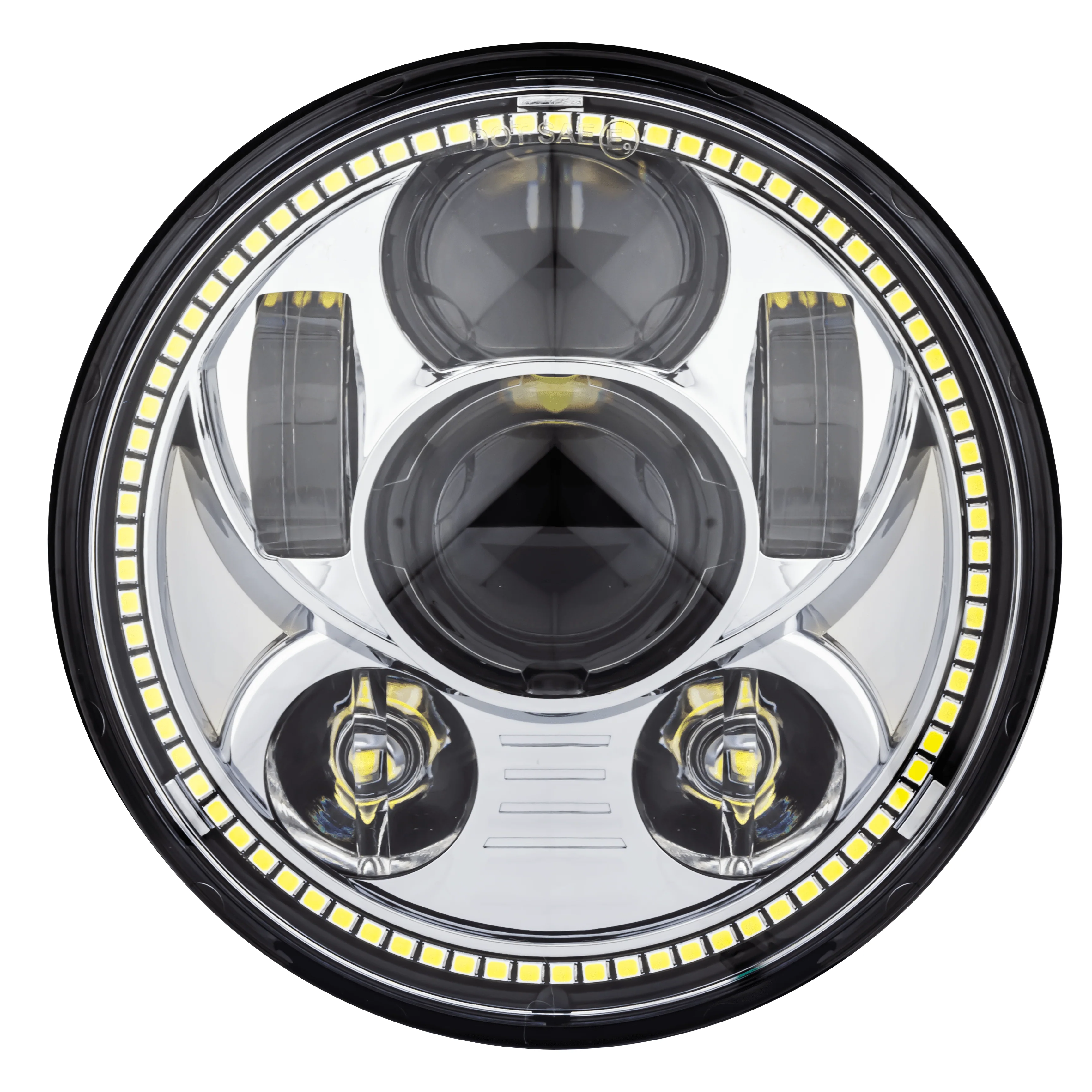 Eagle Lights 5 3/4" Generation III LED Headlight Kit with Halo Ring for Harley-Davidson® Low Rider ST Models with Adapter Bracket - Image 6
