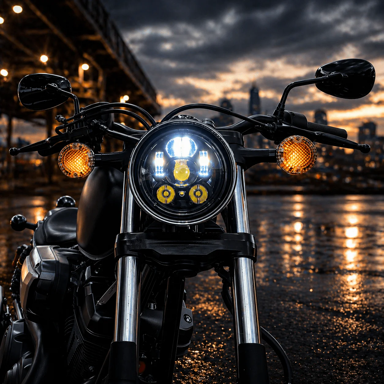 Eagle Lights 5 3/4" LED Headlight for Yamaha XVS650, Bolt, Raider, Road Star, Stryker Models - Image 3