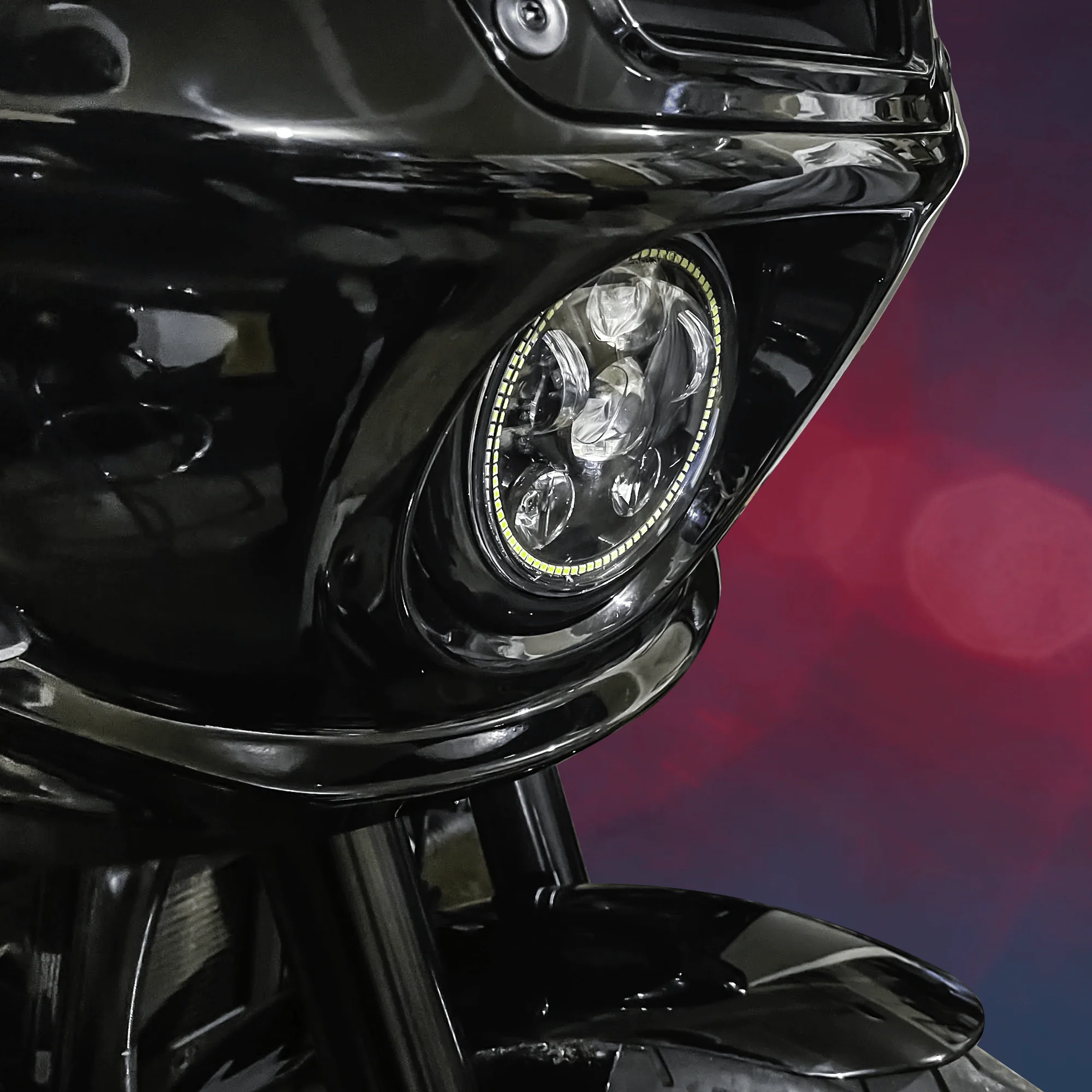 Eagle Lights 5 3/4" Generation III LED Headlight Kit for Harley-Davidson® Low Rider ST Models with Adapter Bracket - Image 6
