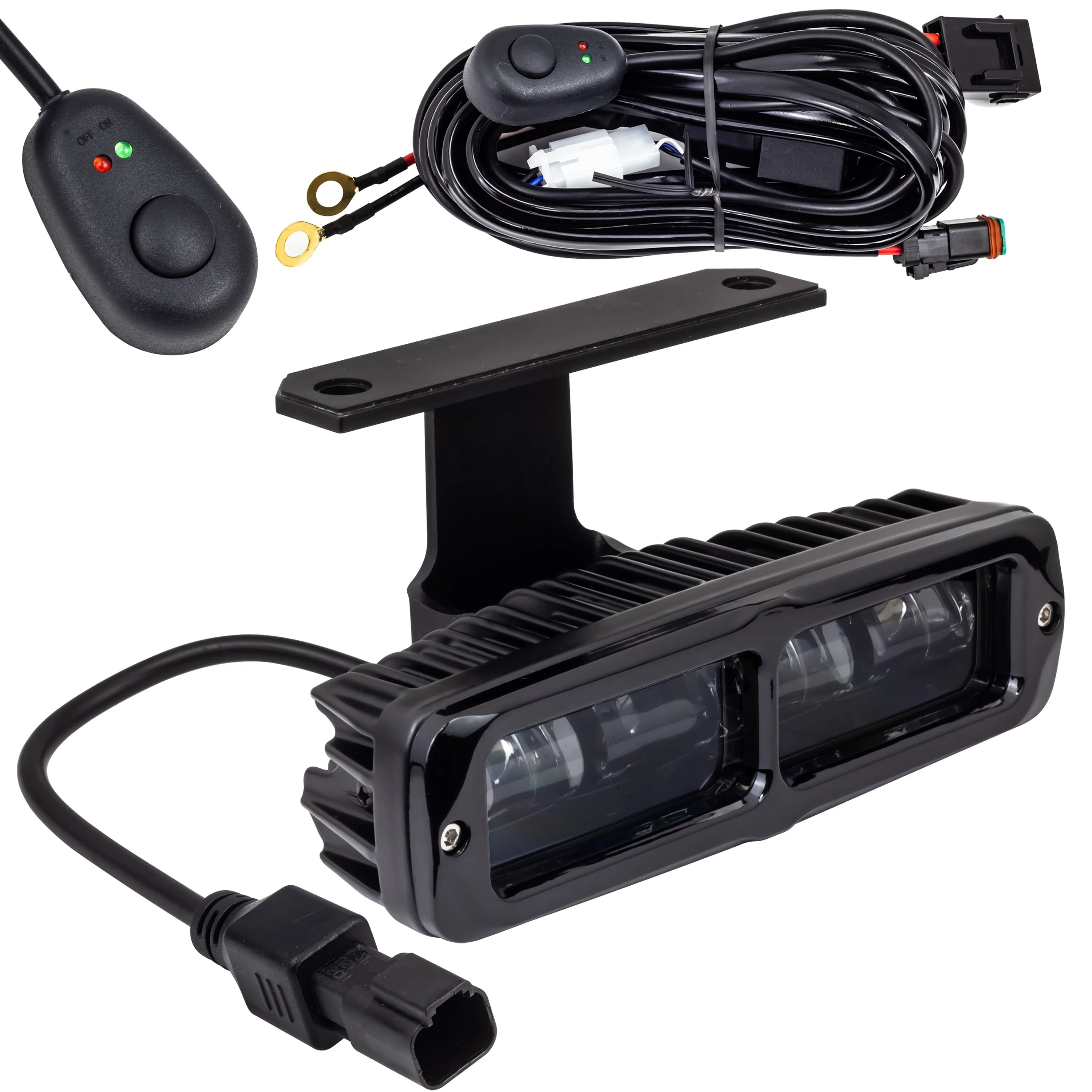 Eagle Lights 6" Generation II LED Projection Light Bar with Plug and Harness for 2015- Current Harley-Davidson® Road Glide Models