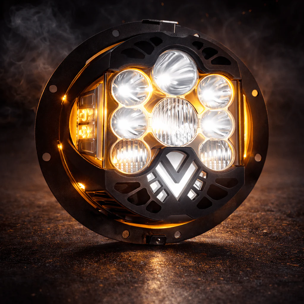 Eagle Lights Apex Pro™ 7" LED Headlight for Harley-Davidson® Motorcycles - Image 6