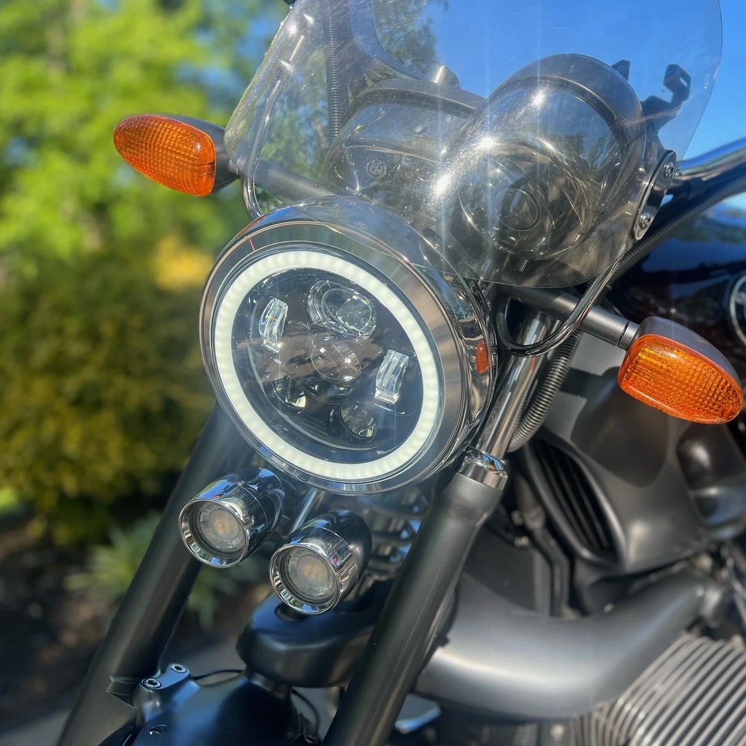 Eagle Lights 7" LED Headlight Kit for BMW R100R, R100T, R1150R, R1200C and R850 Models - Image 2