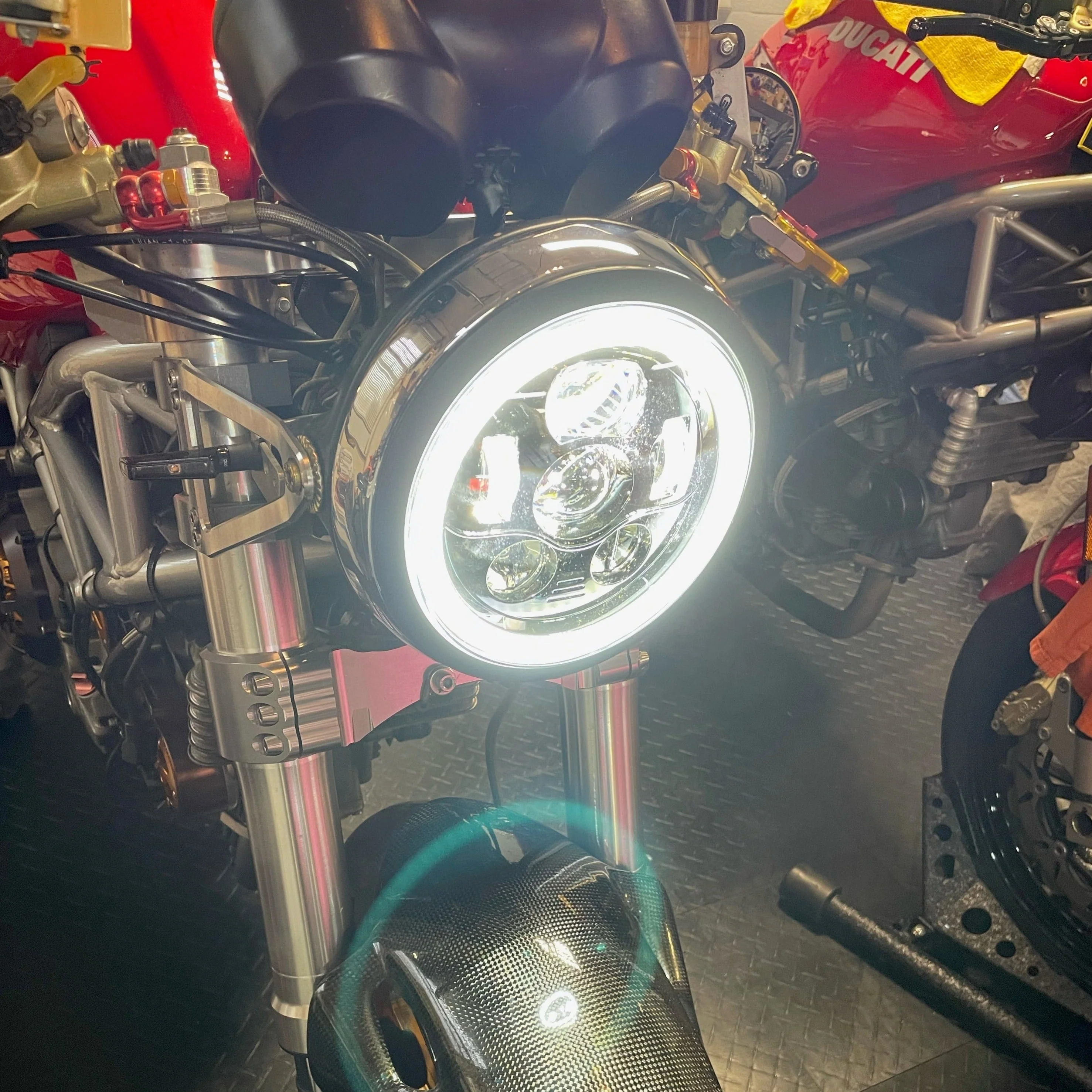 Eagle Lights 7" LED Headlight Kit for Ducati Monster Models - Image 3