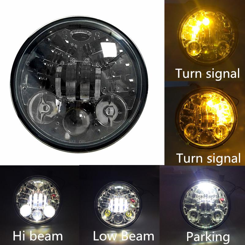 Eagle Lights 7" LED Projector Headlight with Integrated Turn Signals for Harley Davidson 7'' LED Projection Head Lamp - Image 5
