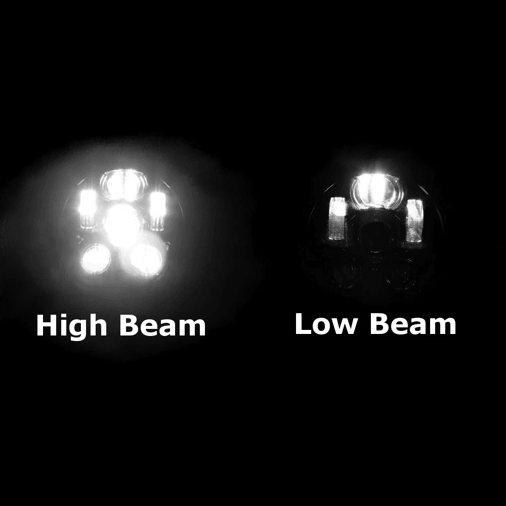 Eagle Lights 7" LED Headlight Kit for Harley-Davidson® and Indian® Motorcycles - Generation III / Black - Image 9
