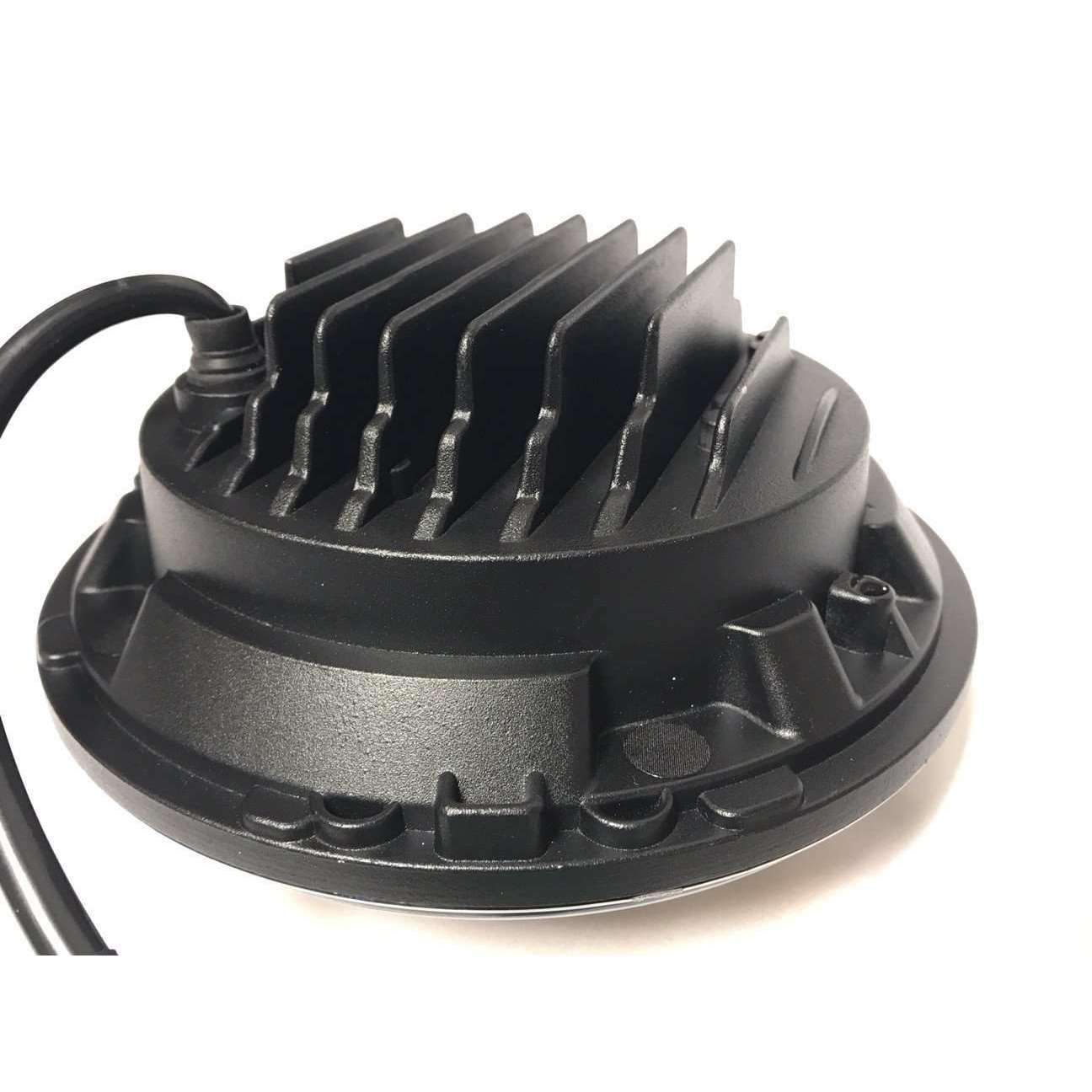 Eagle Lights 7" Round LED Generation III Headlight - Black - Jeep Wrangler - Double Pack - Image 4