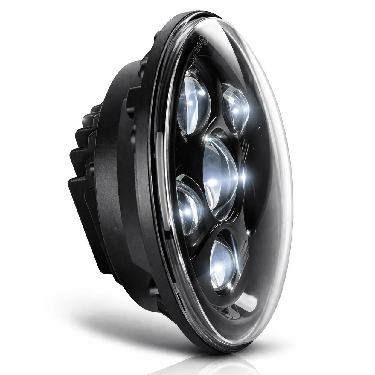 Eagle Lights 7" LED Headlight Kit for Harley-Davidson® and Indian® Motorcycles - Generation III / Black - Image 8