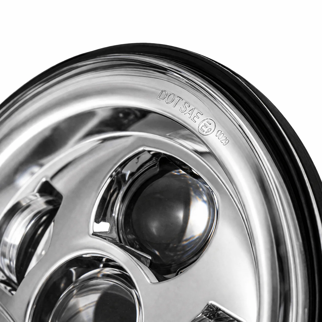 Eagle Lights 7" LED Headlight Kit for Harley-Davidson® and Indian® Motorcycles - Generation III / Chrome - Image 8