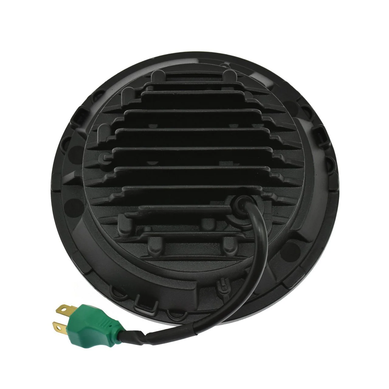 Eagle Lights 7" Round LED Projection Headlight Generation II- Black - Halo Ring - Jeep Wrangler - Image 8