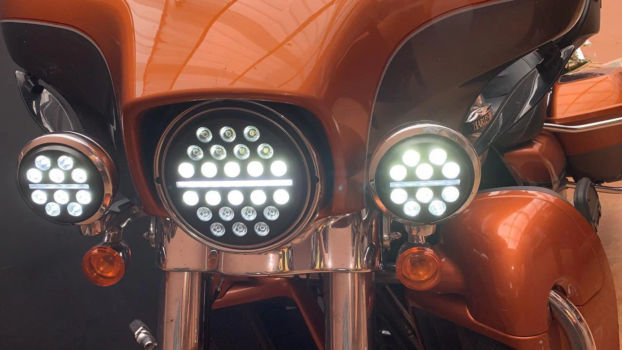 Eagle Lights 7" SLIM LINE Multi LED Projection Headlight - Black - Fits All 7" Harley-Davidson® and Indian® Headlight Buckets - Image 13