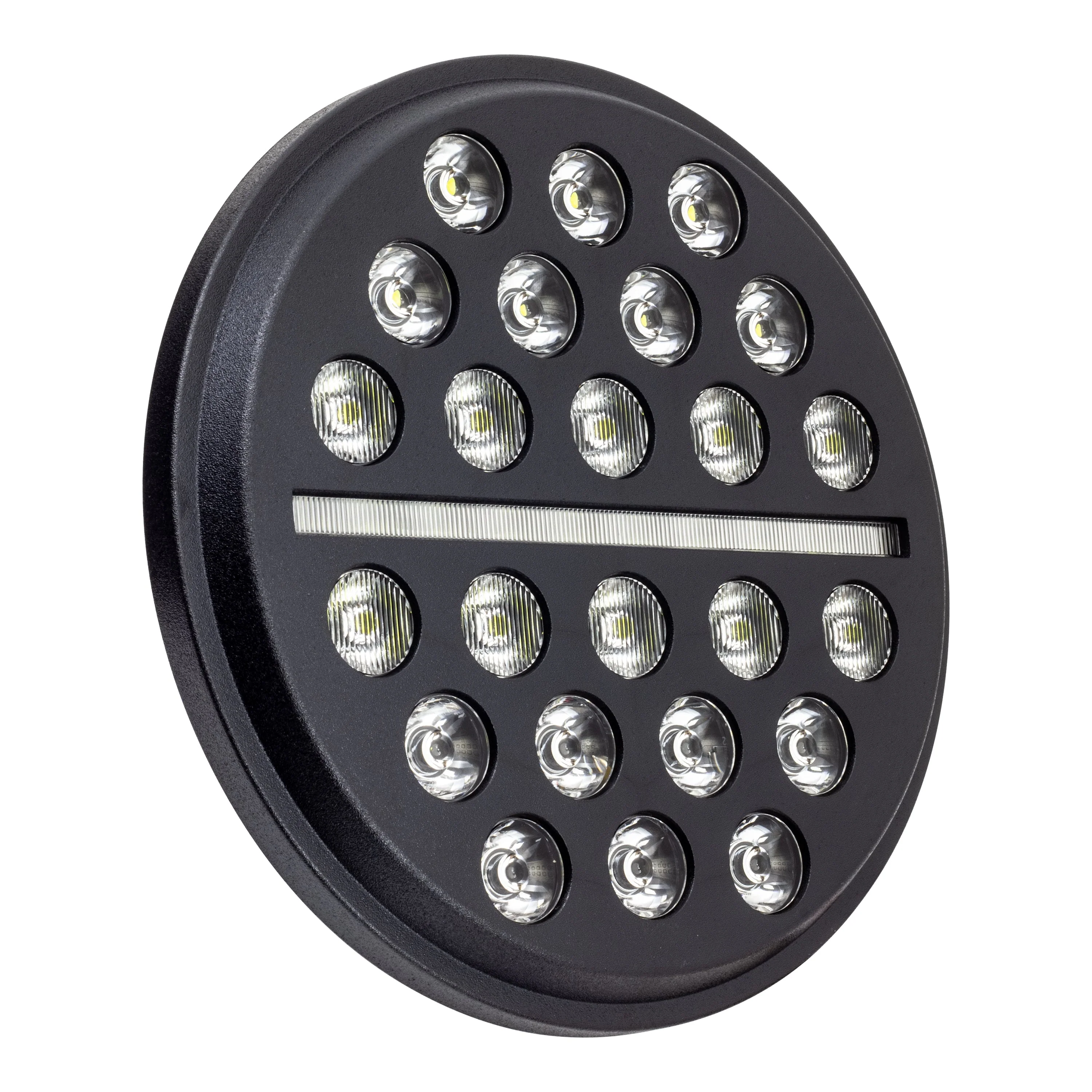 Eagle Lights 7" SLIM LINE Multi LED Projection Headlight - Black - Fits All 7" Harley-Davidson® and Indian® Headlight Buckets - Image 7