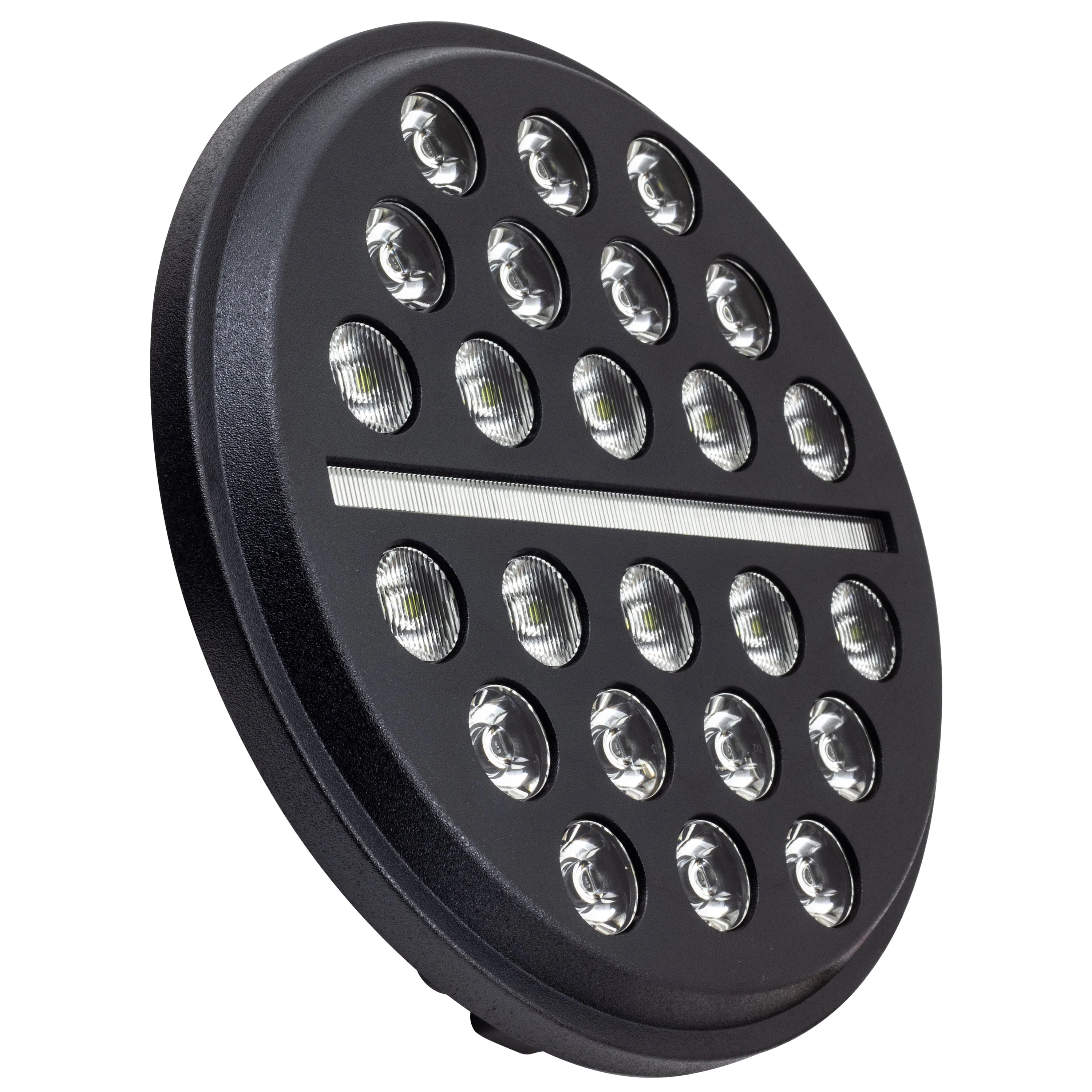 Eagle Lights 7" SLIM LINE Multi LED Projection Headlight - Black - Fits All 7" Harley-Davidson® and Indian® Headlight Buckets - Image 8
