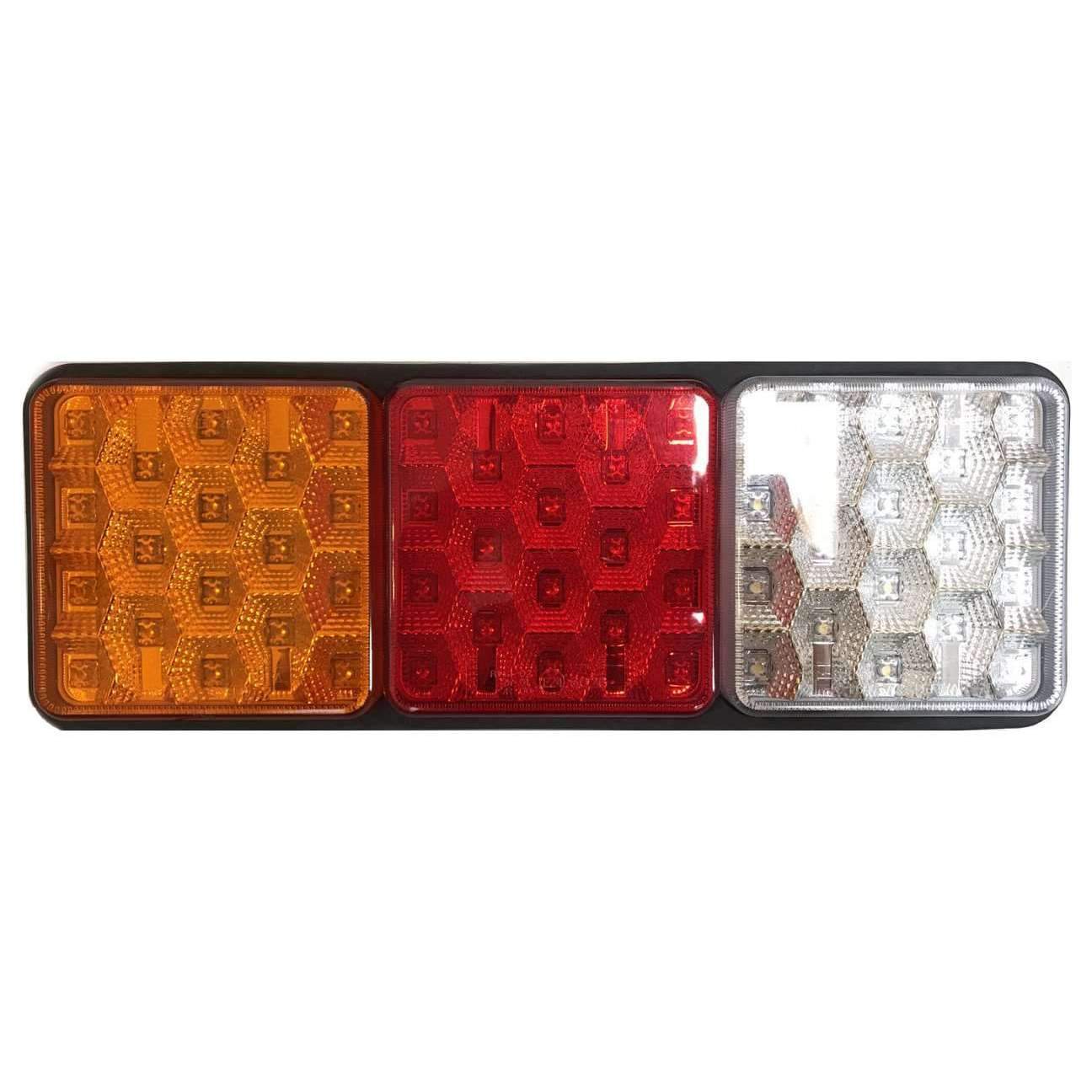 Eagle Lights 8002 LED Module - Generation II Rubbolite Universal Rear Lamp Replacement 12V / 24V 4" x 4" Lenses- Left / Right - Double Pack - Image 3